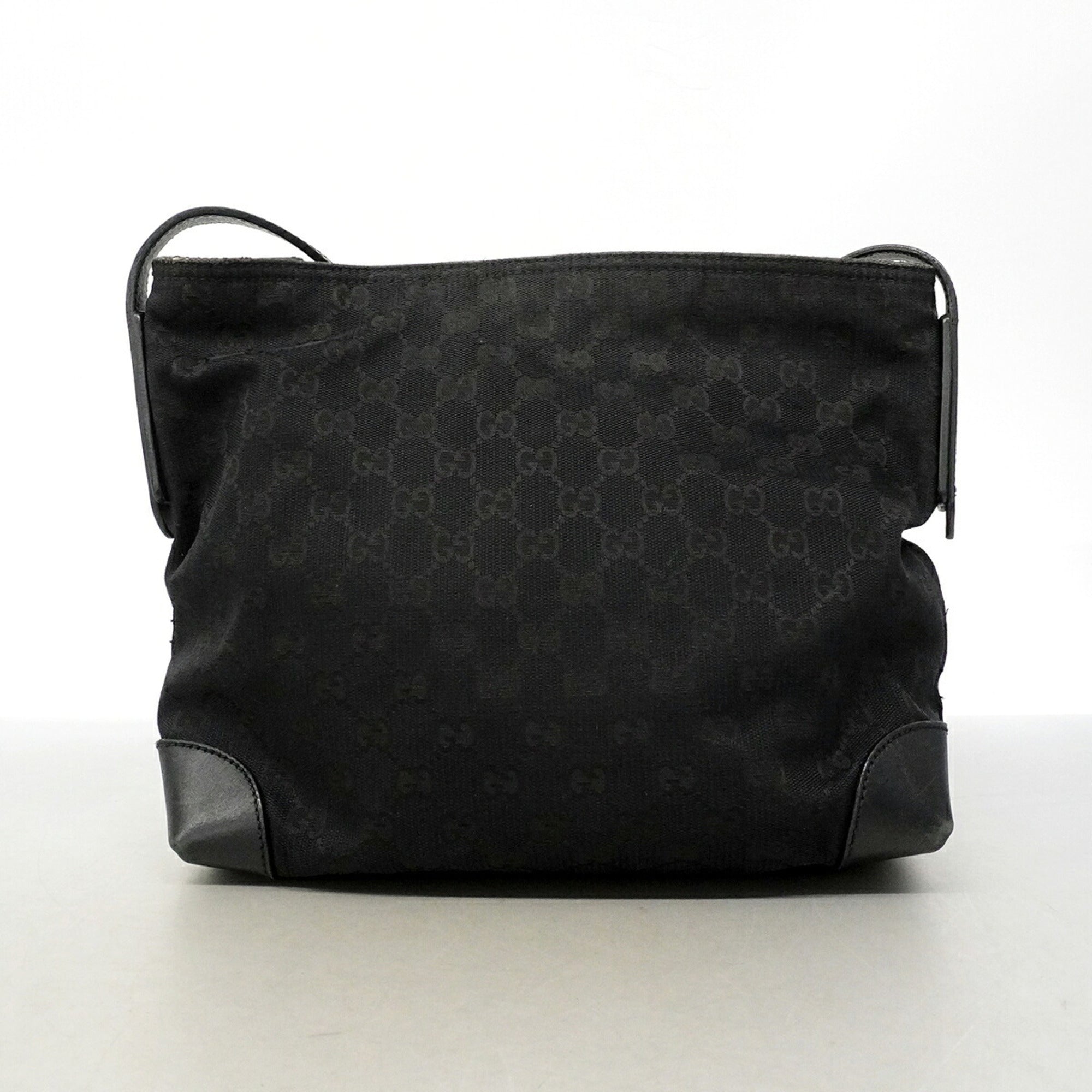 Gucci Black Canvas Shoulder Bag (Pre-Owned)