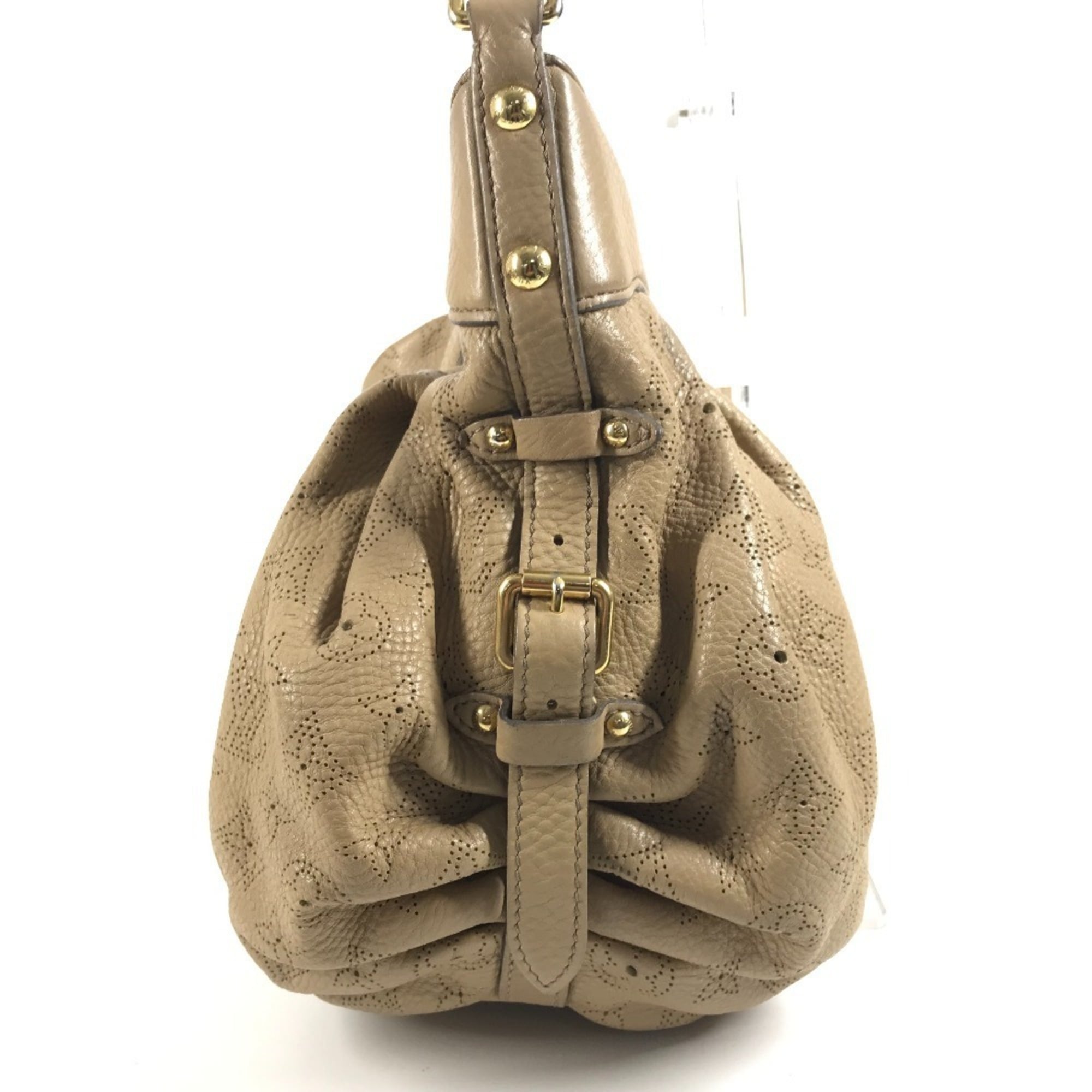 Louis Vuitton Beige Monogram Mahina Leather Leather Shoulder Bag (Pre-Owned)