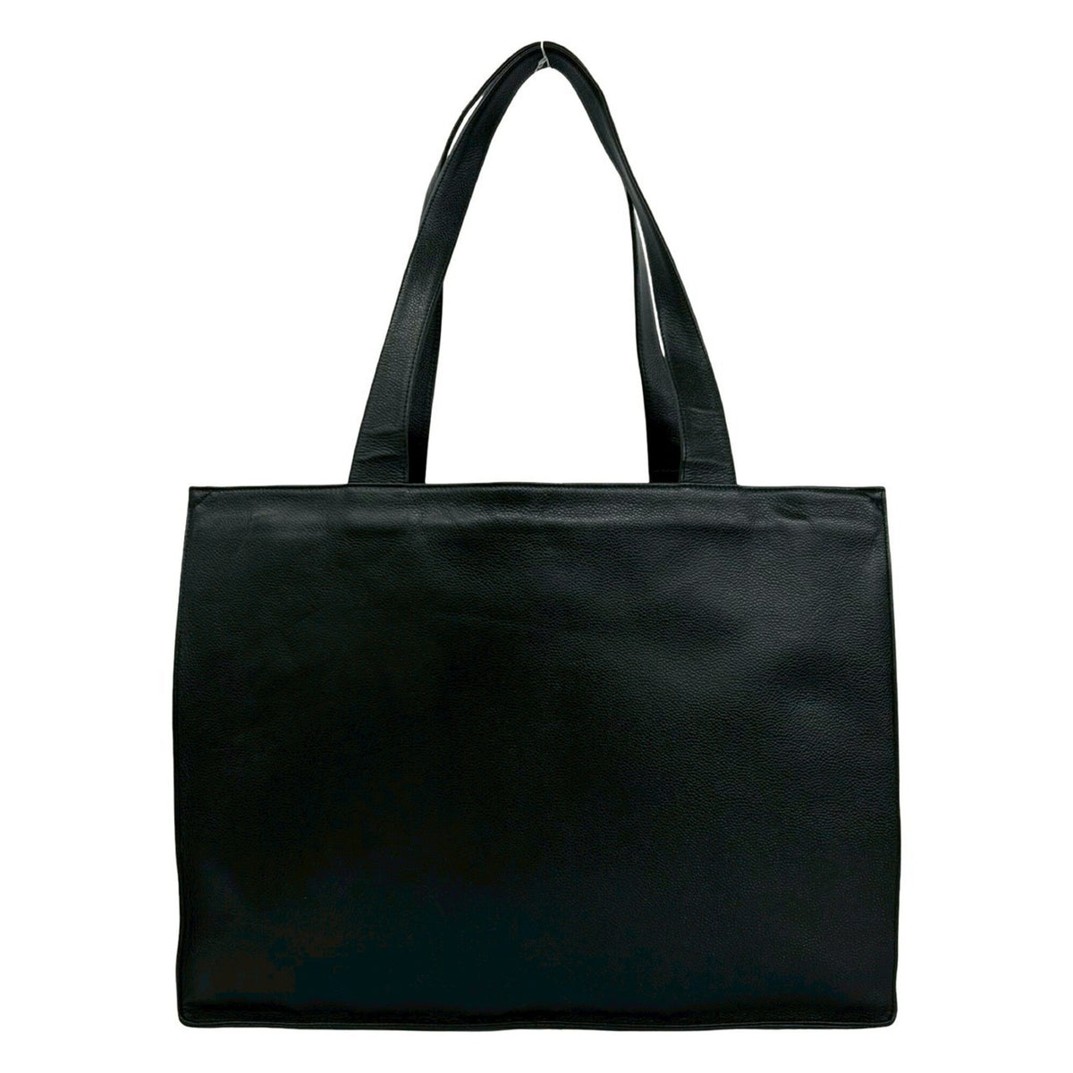 Chanel Black Grained Calfskin Shoulder Bag Tote Bag (Pre-Owned)