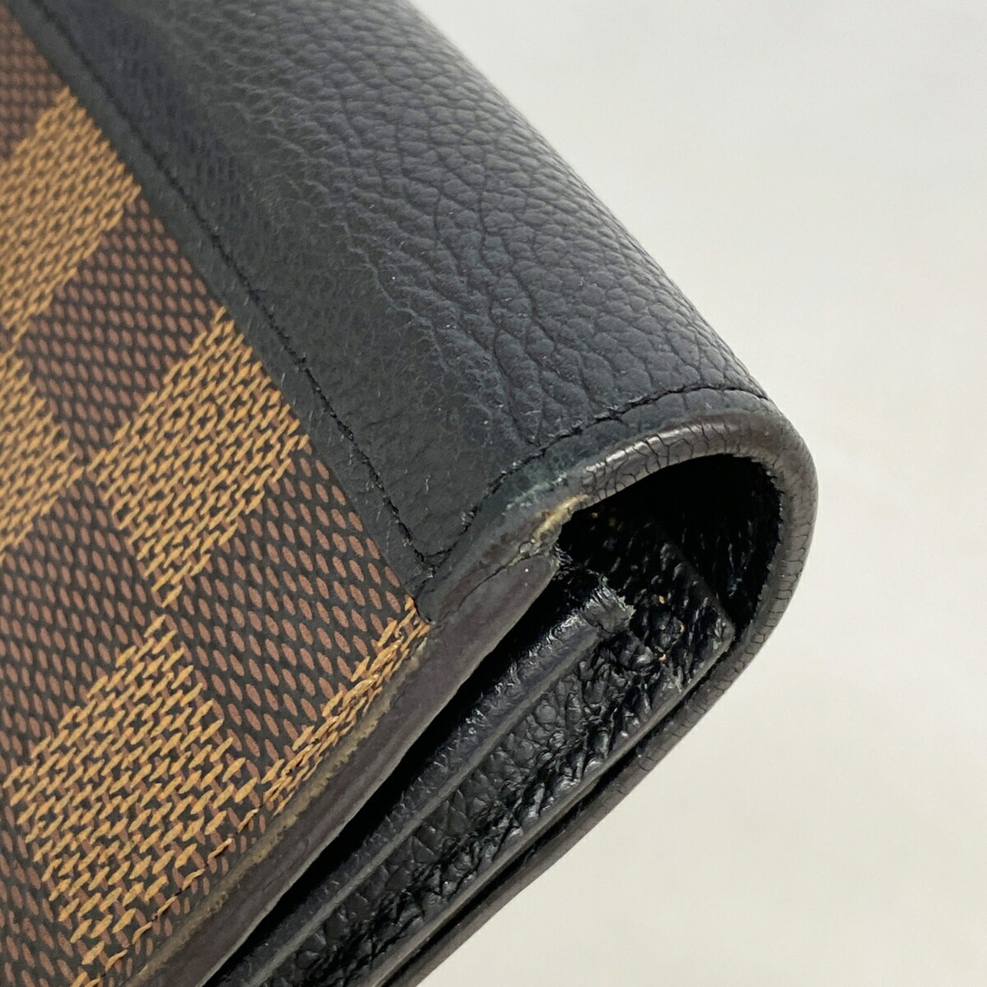 Louis Vuitton Ebene Noir Long Wallet (Bi-Fold) (Pre-Owned)