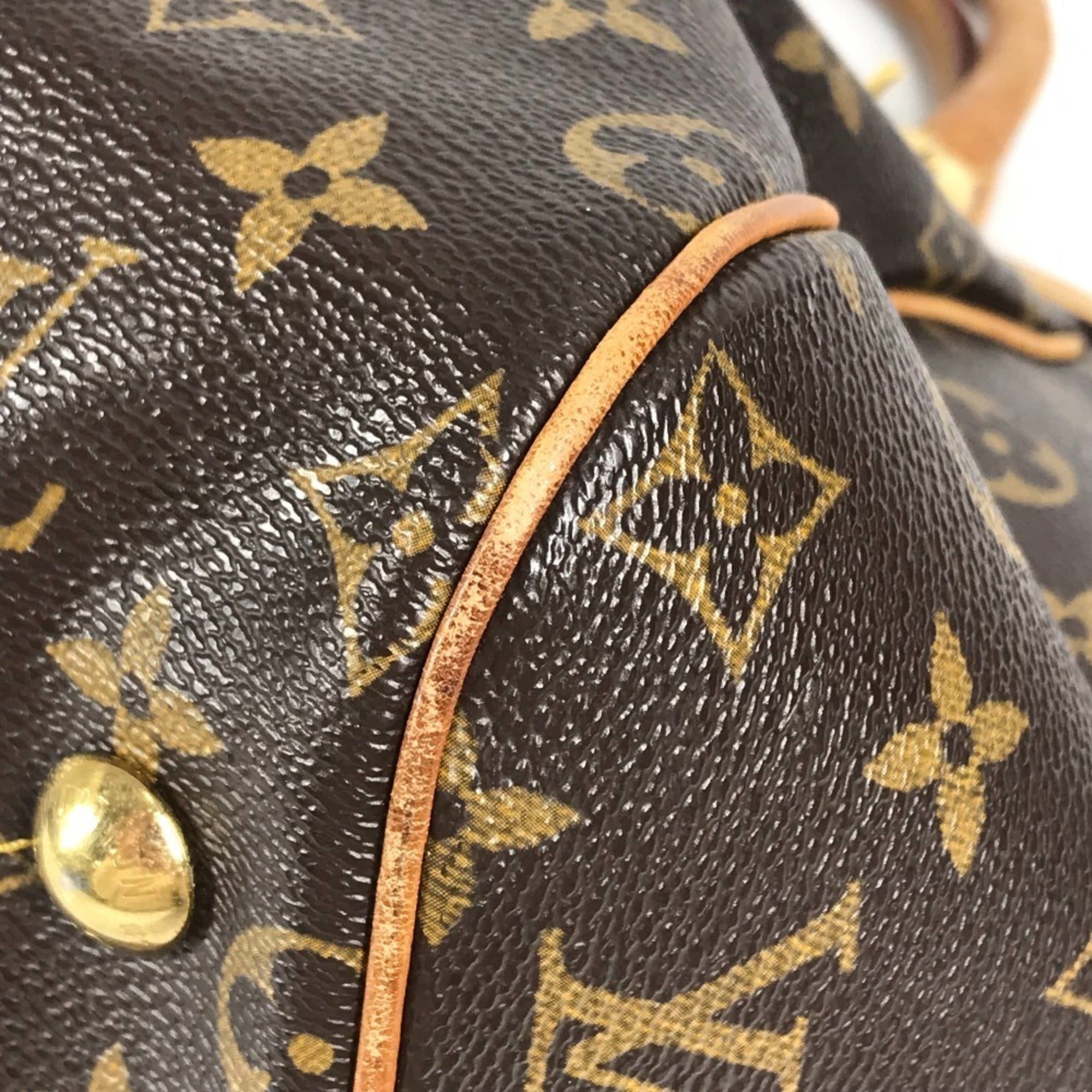 Louis Vuitton Brown Monogram Canvas Shoulder Bag Tote Bag (Pre-Owned)