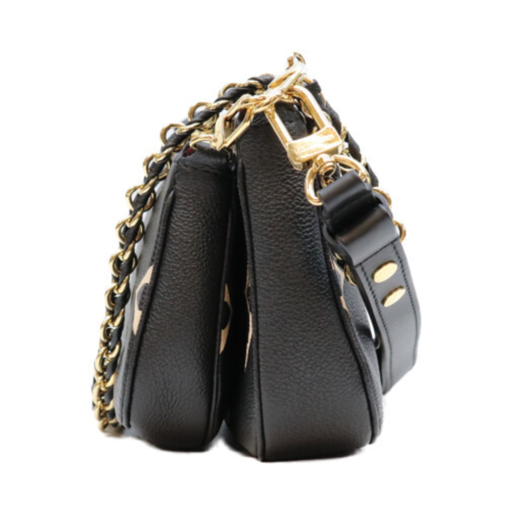 Louis Vuitton Beige Black Monogram Empreinte Shoulder Bag (Pre-Owned)
