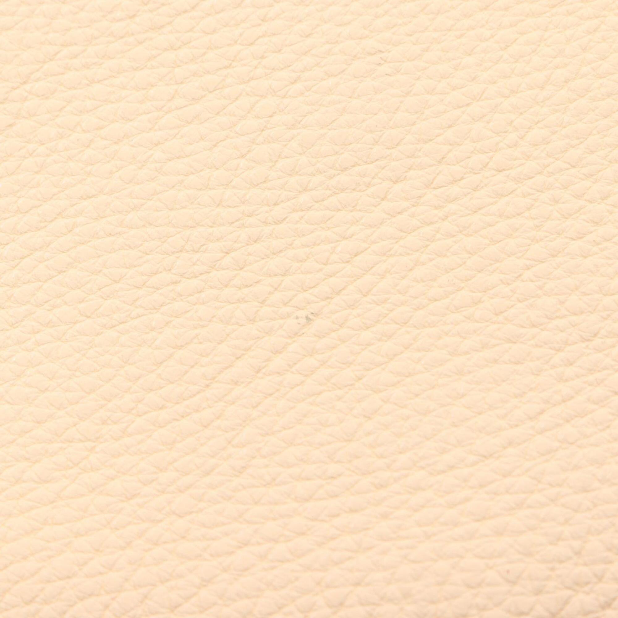 Fendi Selleria Ivory Leather Handbag Shoulder Bag (Pre-Owned)