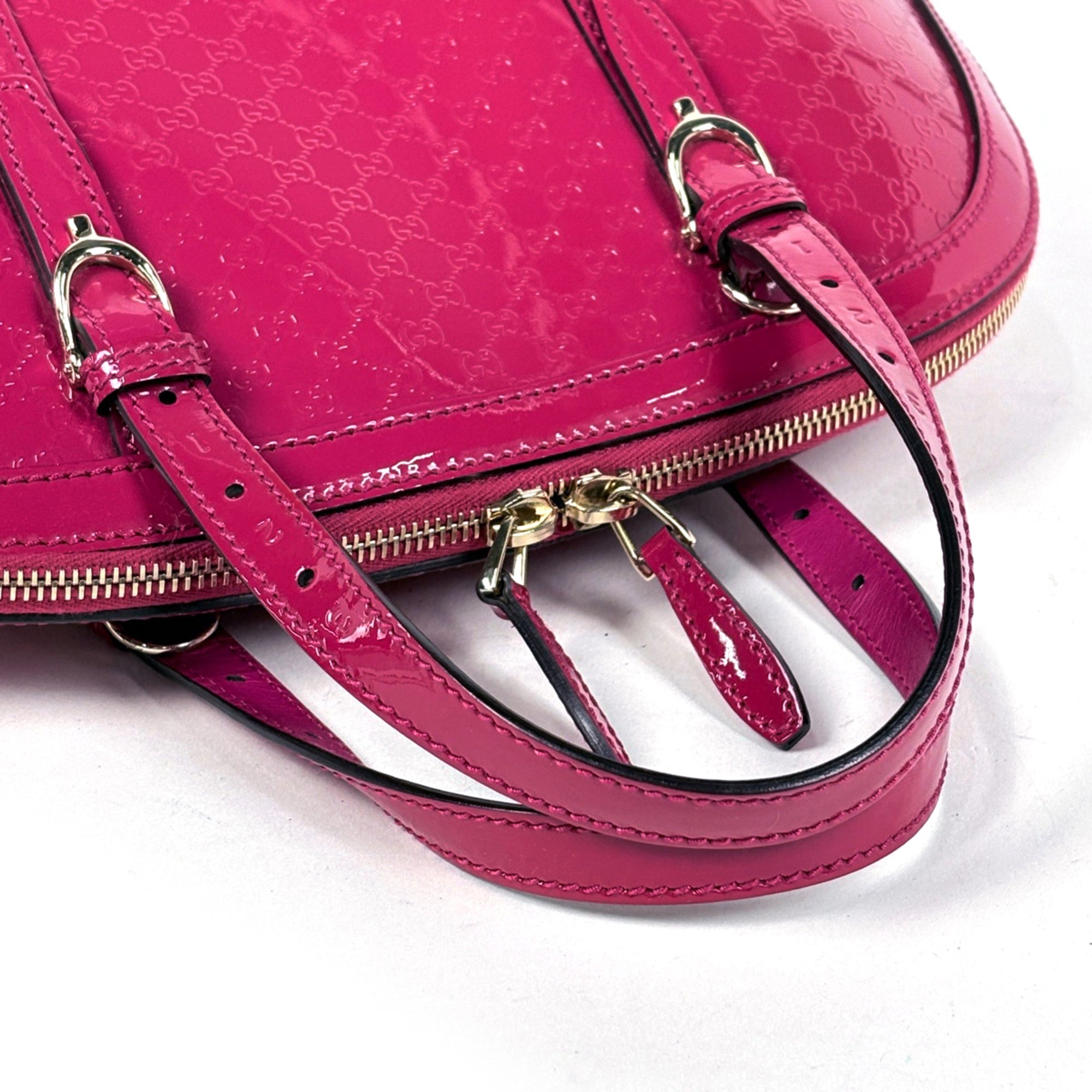 Gucci Pink Patent Leather Handbag (Pre-Owned)