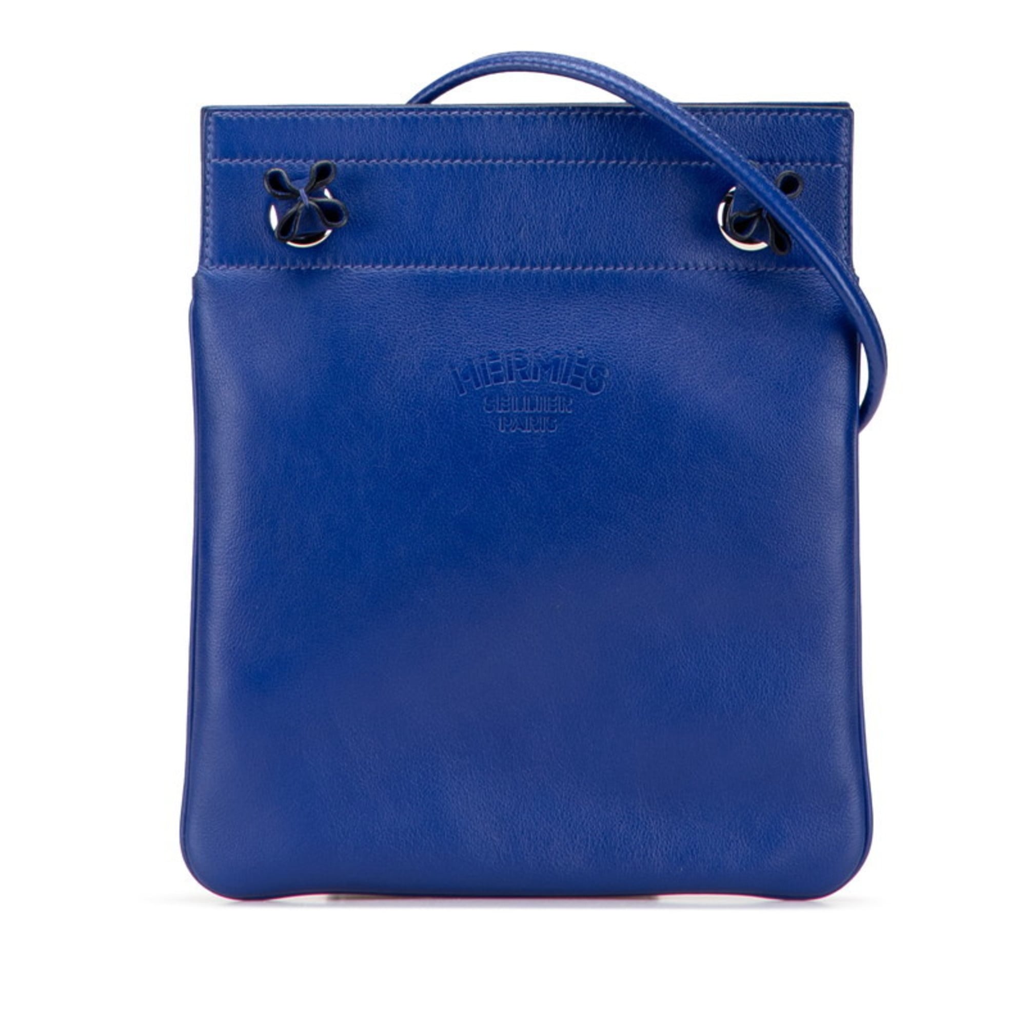 Hermes Blue Swift Leather Shoulder Bag (Pre-Owned)