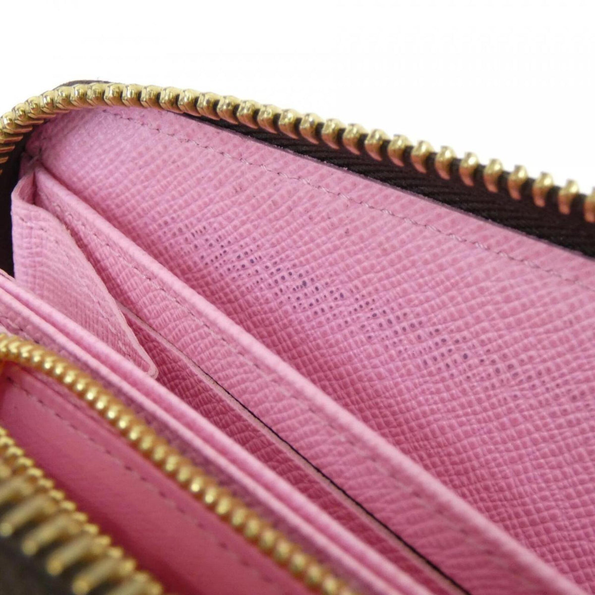 Louis Vuitton Marron Coated Canvas Long Wallet (Bi-Fold) (Pre-Owned)