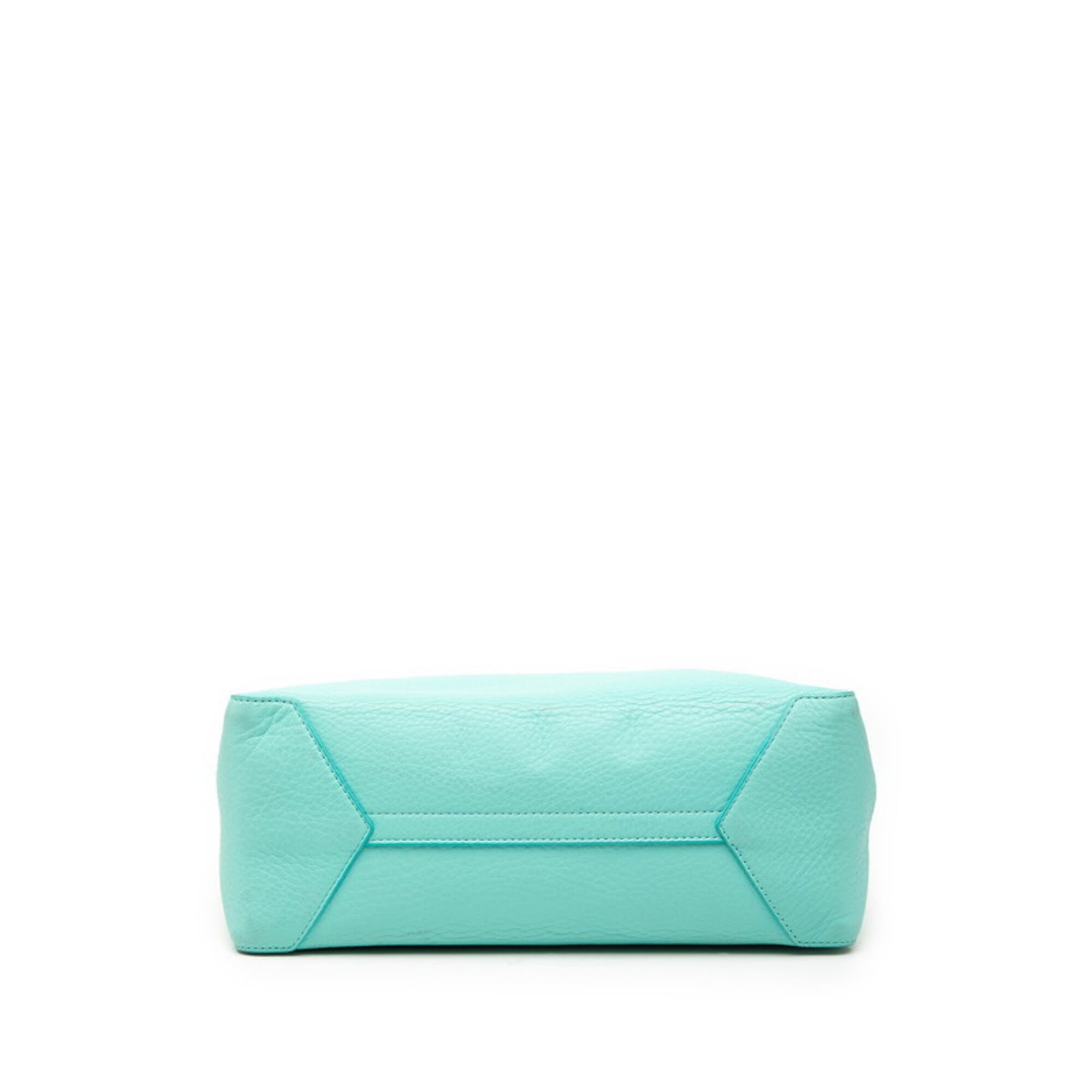 Tiffany Tiffany Blue Leather Handbag Shoulder Bag (Pre-Owned)