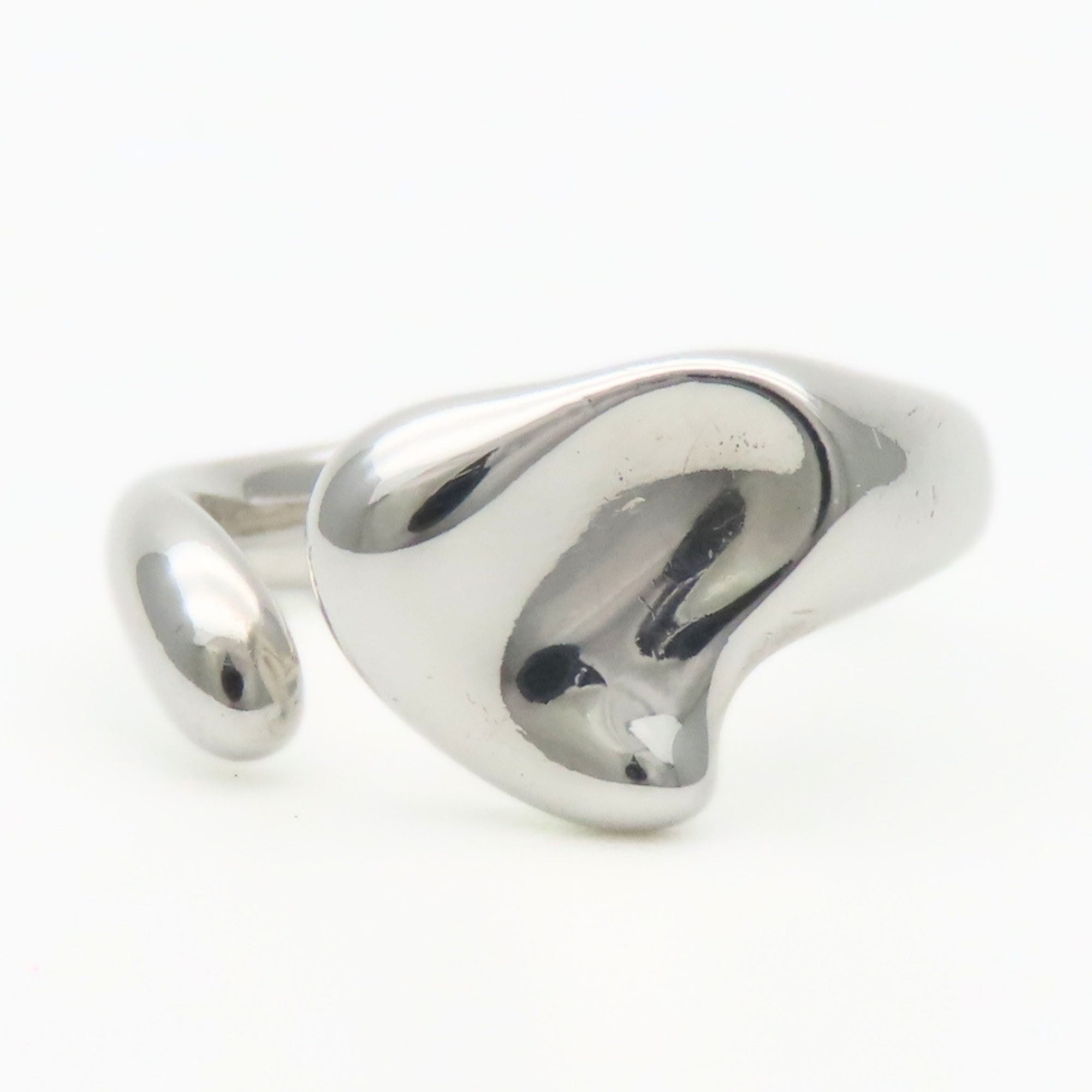 Tiffany Heart Silver Silver 925 Band Ring (Pre-Owned)