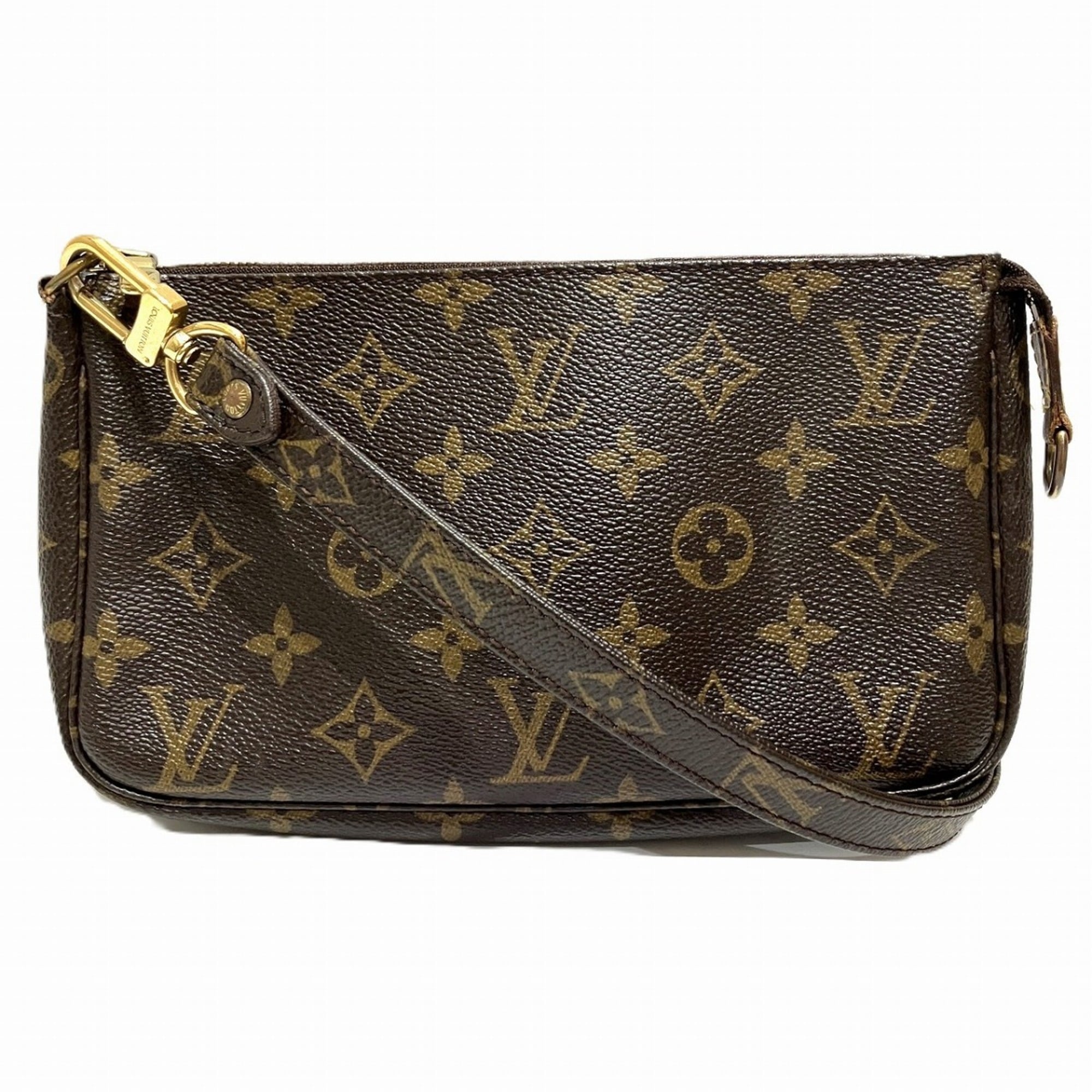 Louis Vuitton Brown Pvc Pochette Shoulder Bag (Pre-Owned)