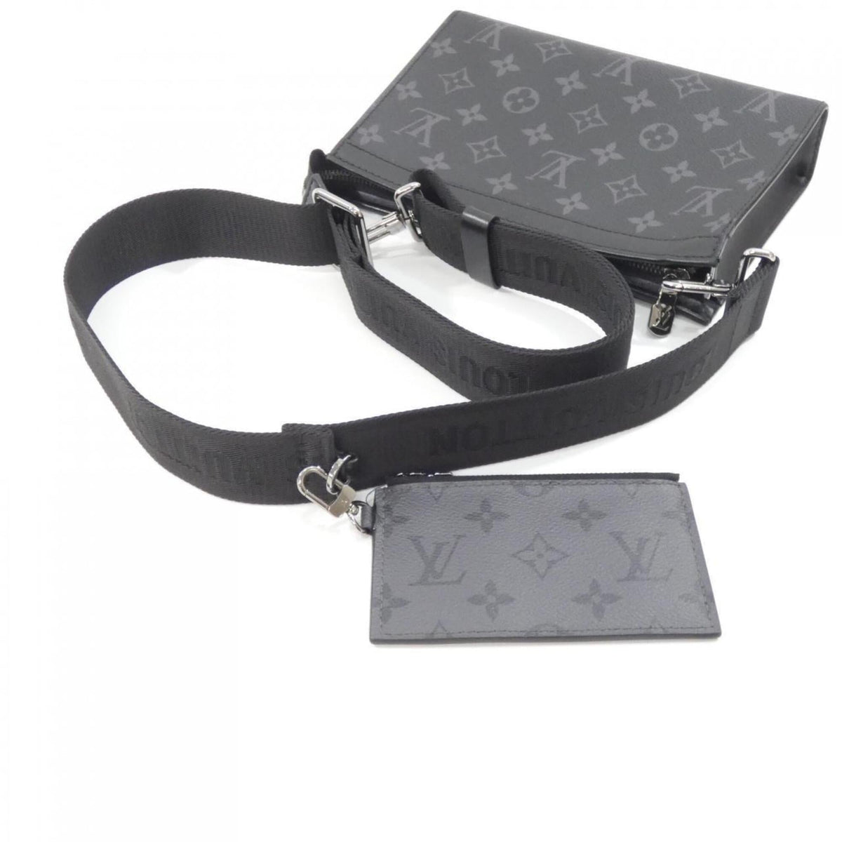 Louis Vuitton Monogram Eclipse Black Gris Monogram Eclipse Monogram Eclipse Shoulder Bag (Pre-Owned)
