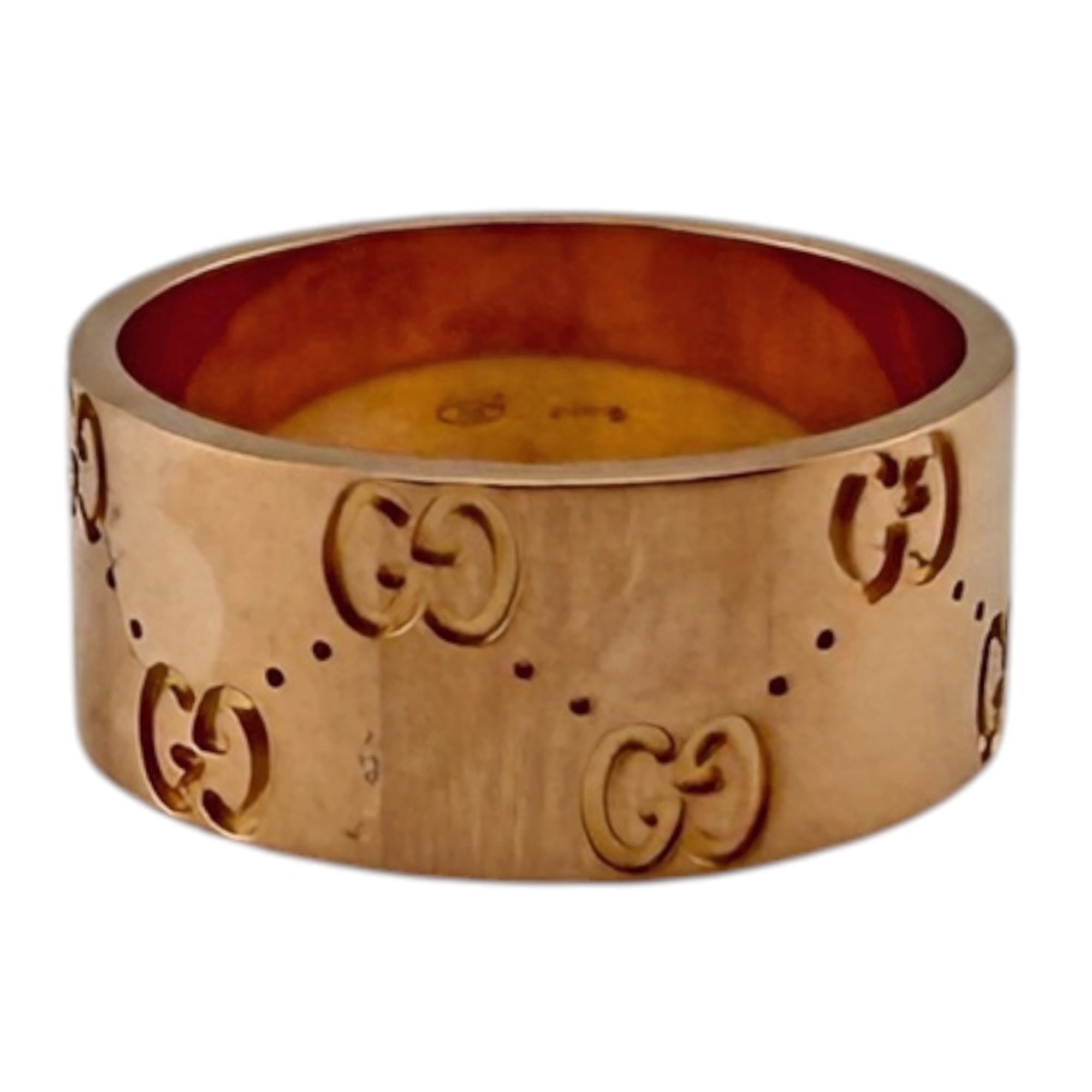 Gucci Gold Pink Gold (18K) Band Ring (Pre-Owned)