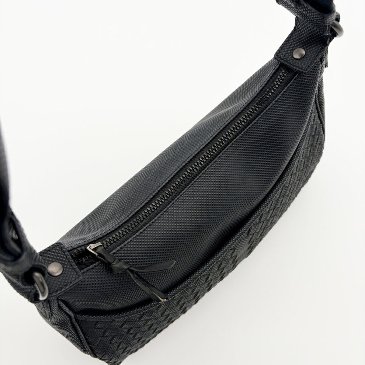 Bottega Veneta Black Pvc Shoulder Bag (Pre-Owned)