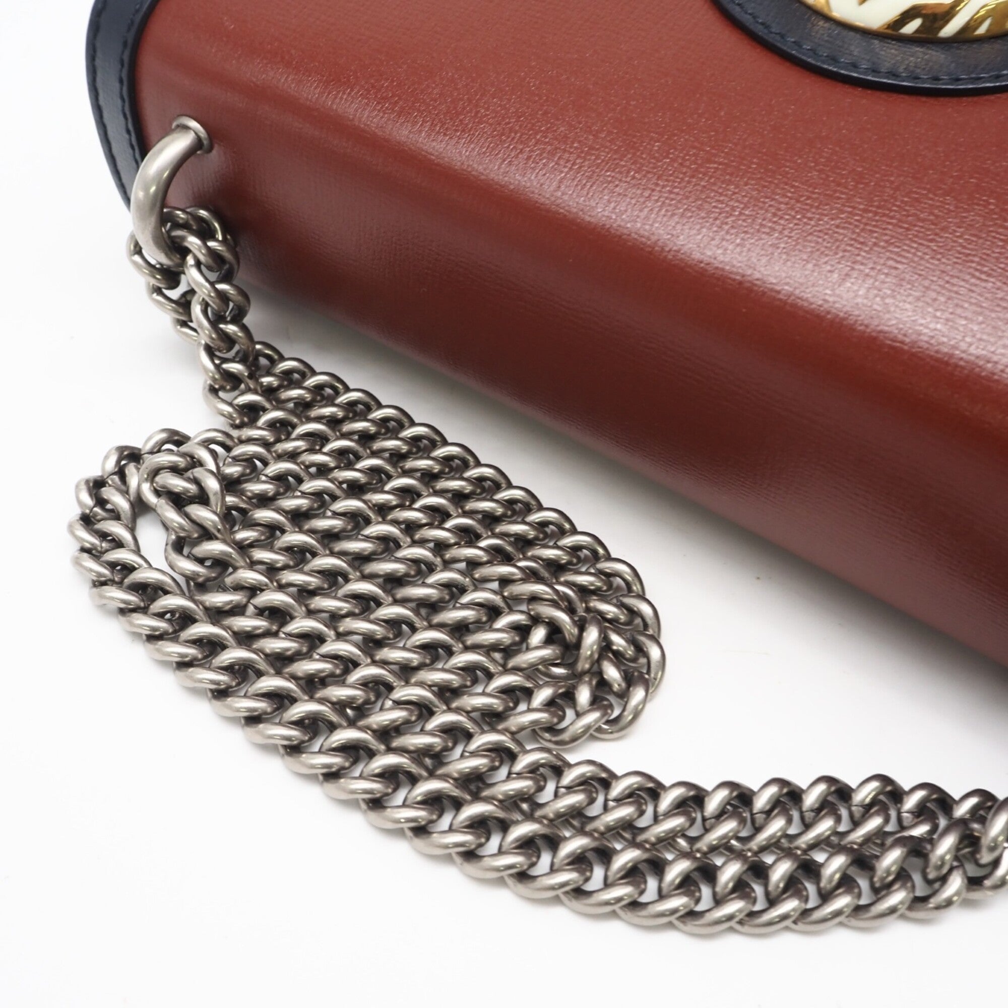 Gucci Multi-Color Leather Chain/Shoulder Wallet (Pre-Owned)