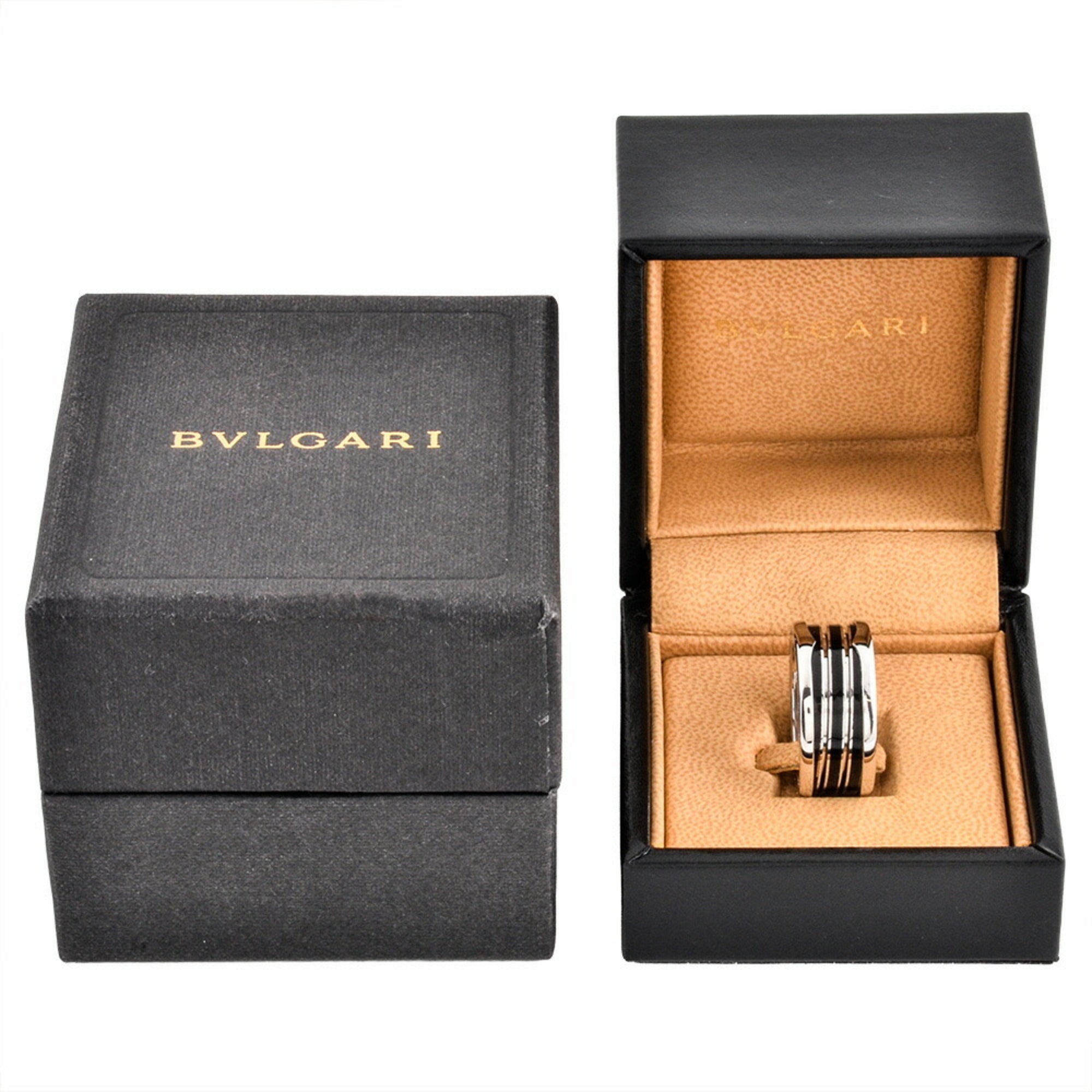 Bvlgari B.Zero1 Black Enamel Lacquer Band Ring (Pre-Owned)