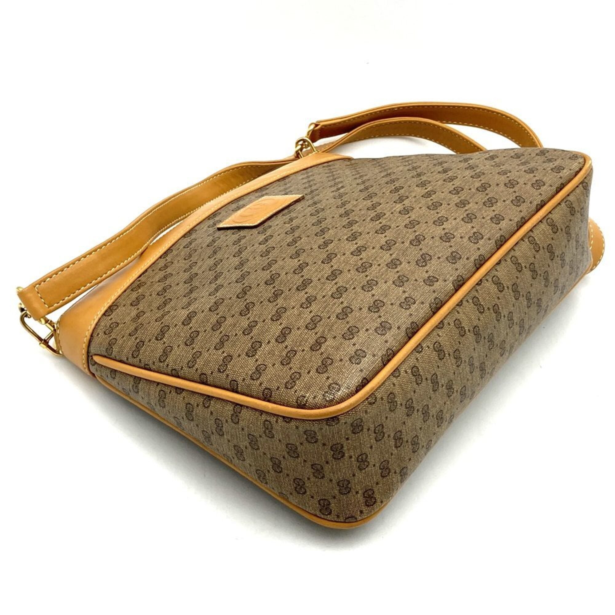Gucci Brown Pvc Leather Shoulder Bag (Pre-Owned)