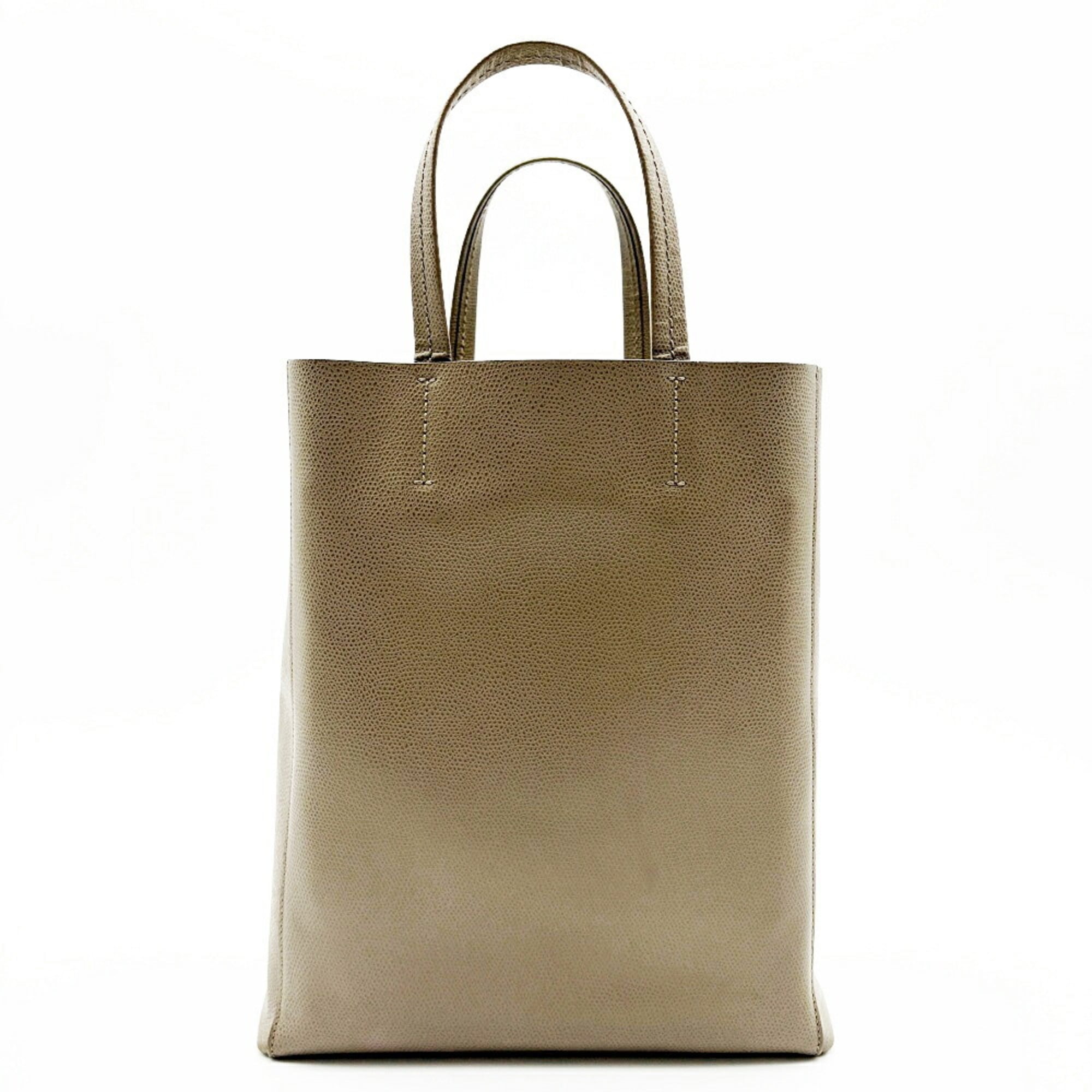 Celine Grayish Leather Shoulder Bag Tote Bag (Pre-Owned)