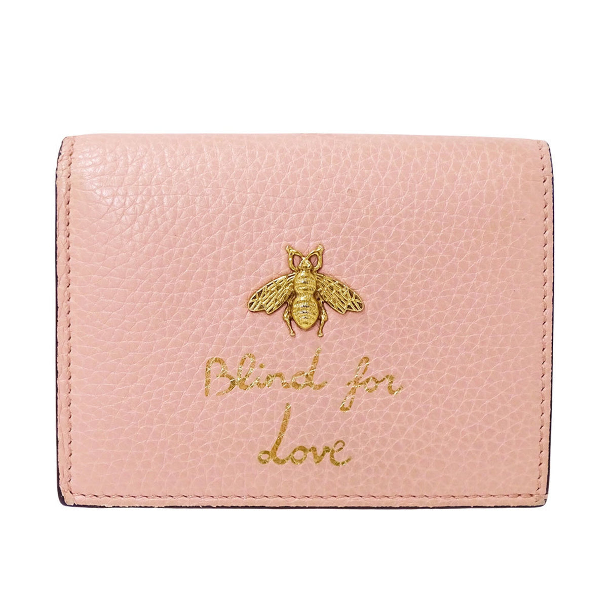 Gucci Pink Leather Wallet (Bi-Fold) (Pre-Owned)