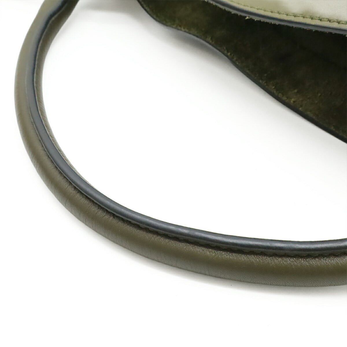 Celine Green Khaki Leather Handbag Shoulder Bag (Pre-Owned)
