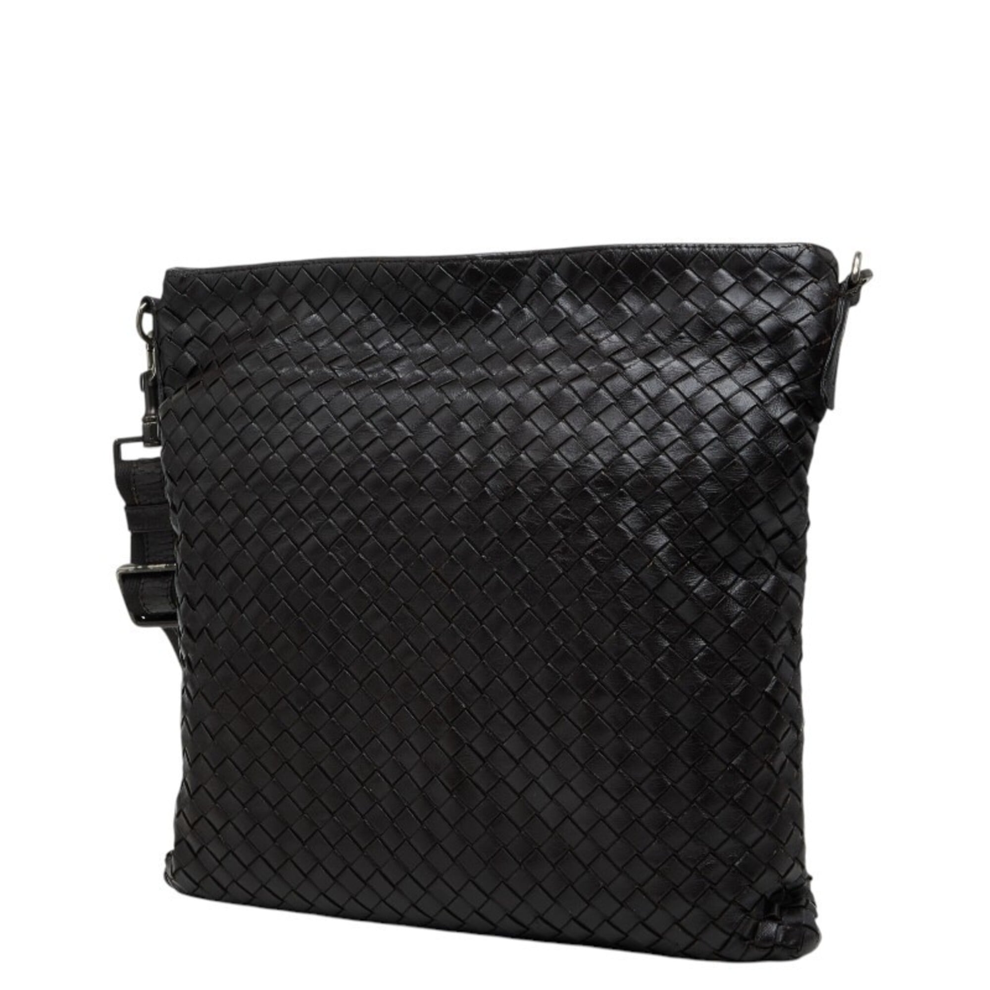 Bottega Veneta Dark Brown Leather Shoulder Bag (Pre-Owned)