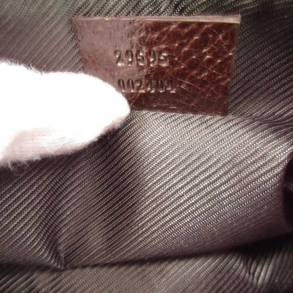 Gucci Beige Brown Gg Canvas Leather Pouch (Pre-Owned)