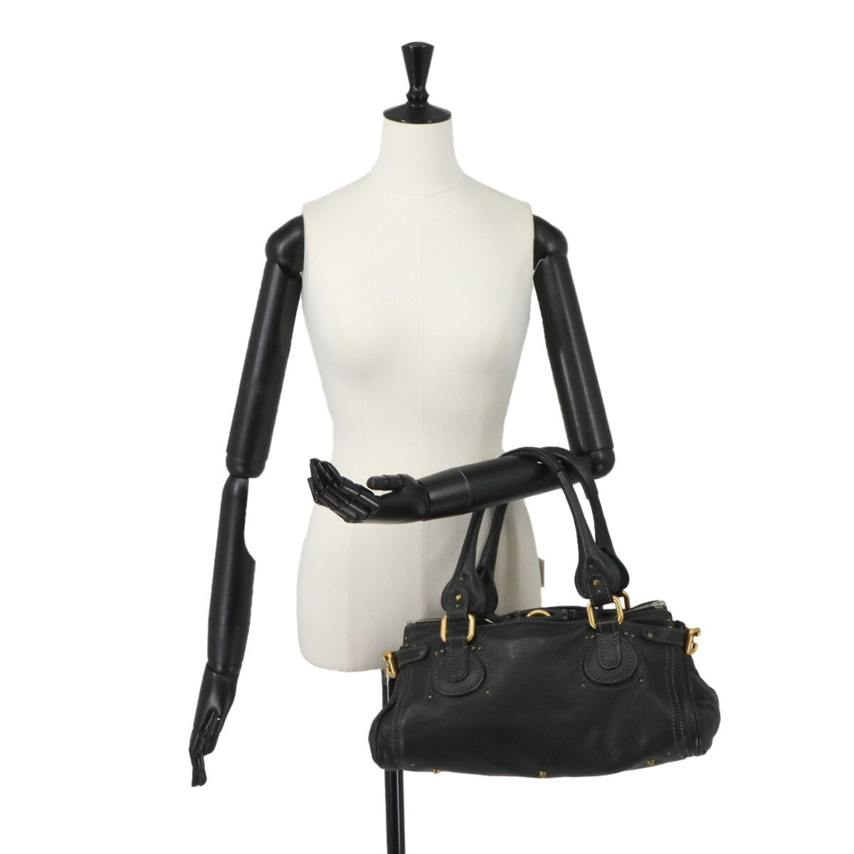 Chloé Black Leather Handbag (Pre-Owned)