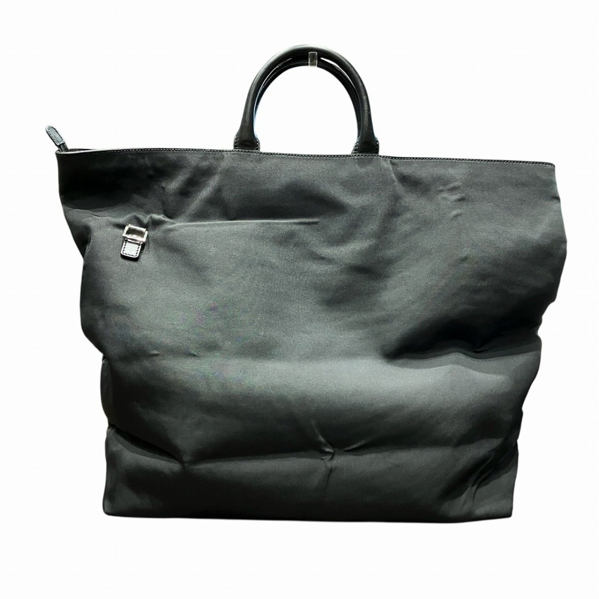 Gucci Black Canvas Leather Tote Bag (Pre-Owned)