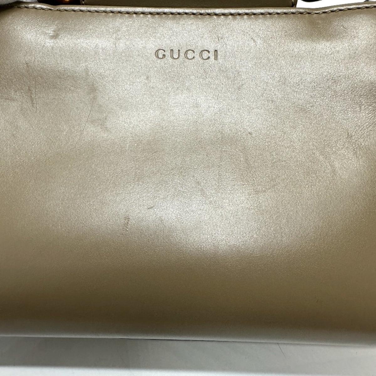 Gucci Brown Leather Handbag (Pre-Owned)