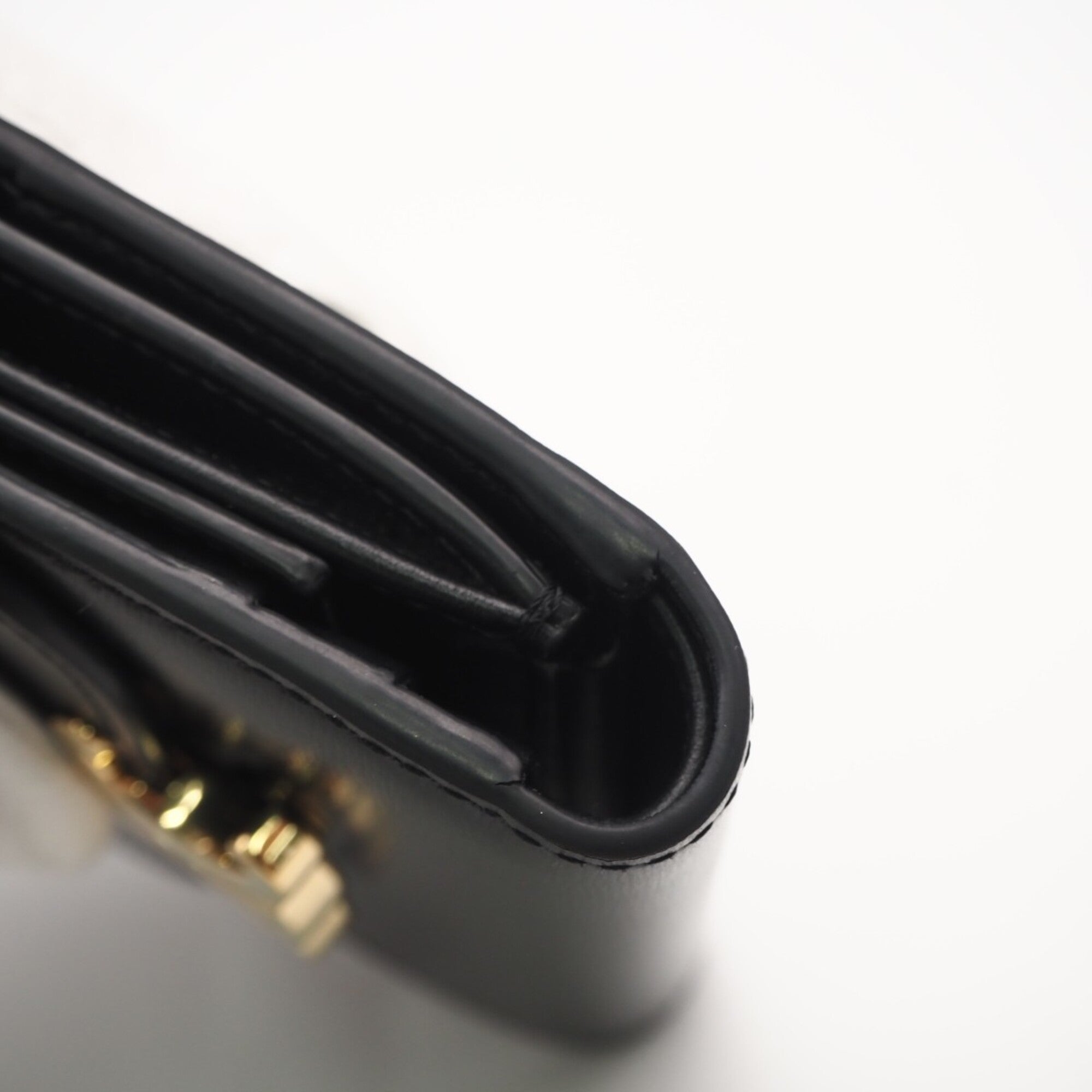 Celine Black Leather Wallet (Tri-Fold) (Pre-Owned)