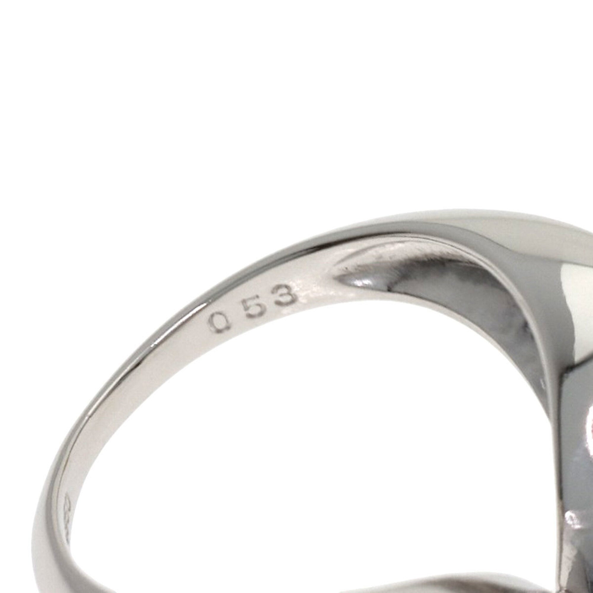 Christian Dior Platinum Platinum 950 Band Ring (Pre-Owned)
