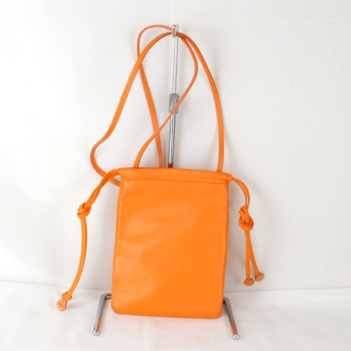 Burberry Orange Leather Shoulder Bag (Pre-Owned)