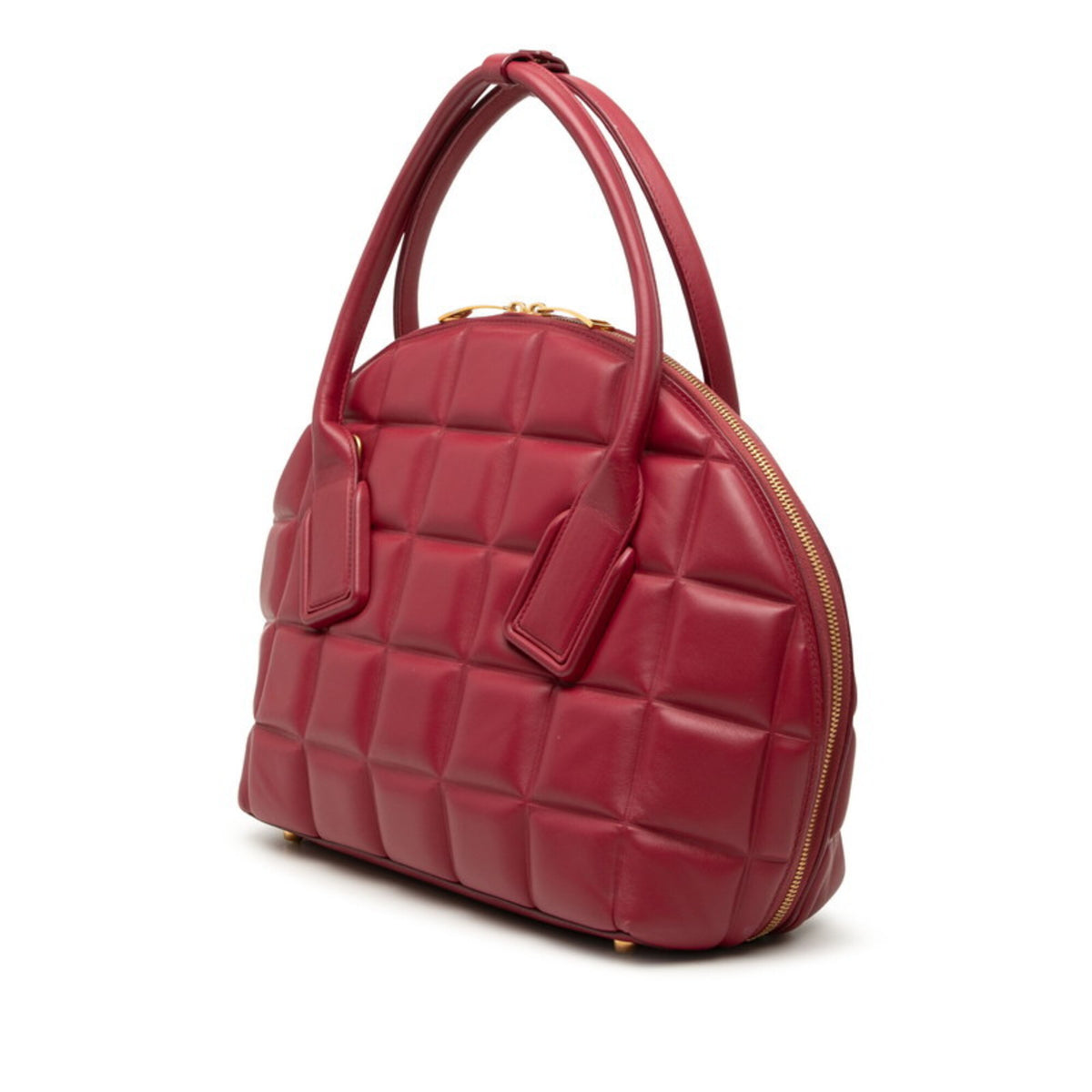 Bottega Veneta Red Color Leather Handbag Shoulder Bag (Pre-Owned)