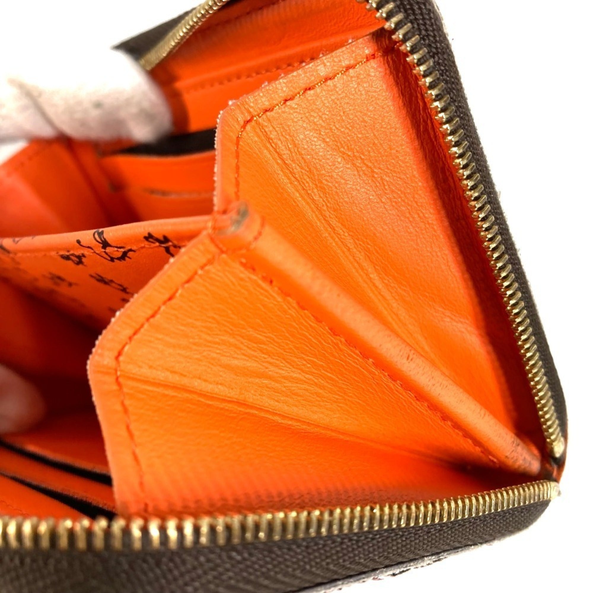 Louis Vuitton Brown Orange Monogram Coin Purse/Coin Case (Pre-Owned)