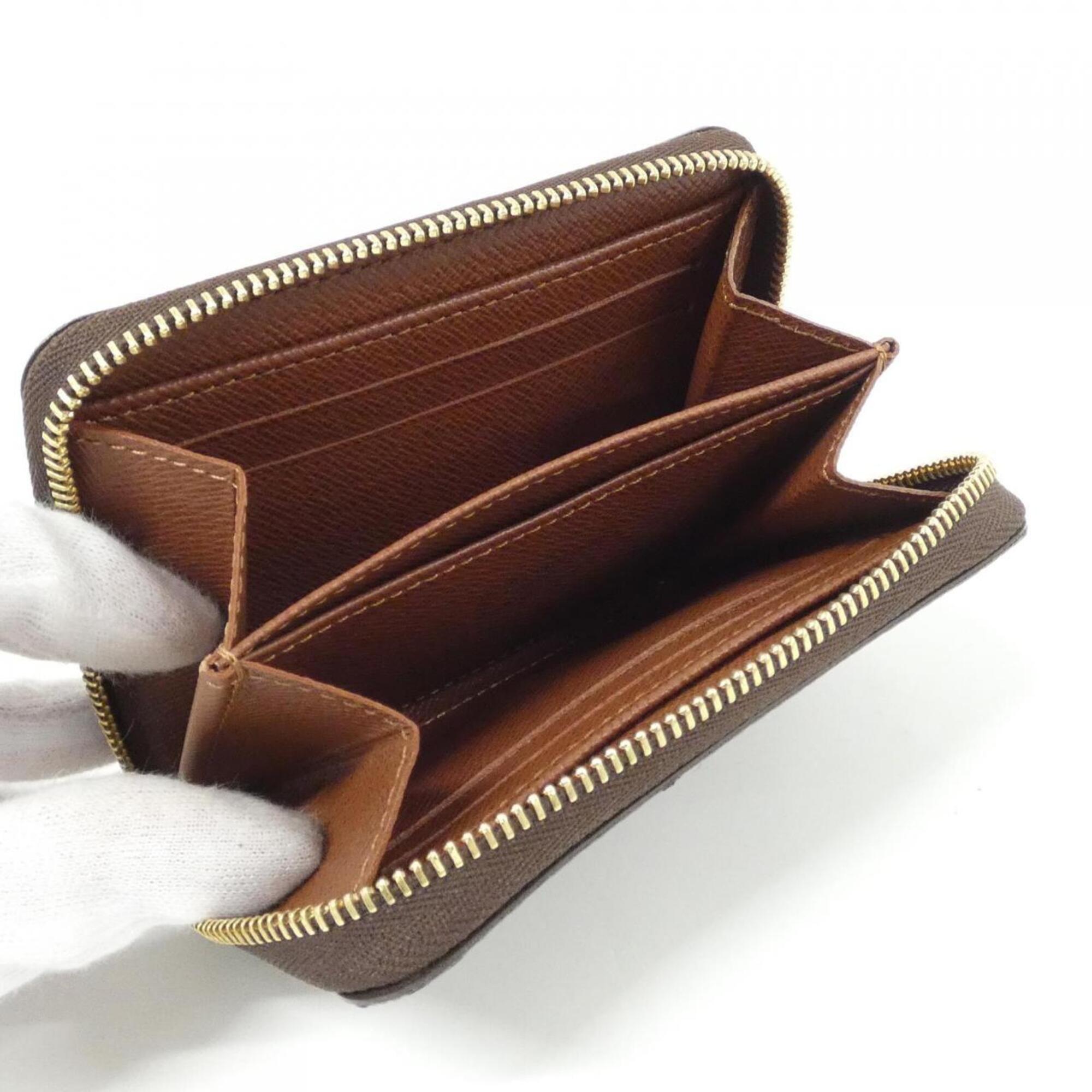 Louis Vuitton Marron Coated Canvas Coin Purse/Coin Case (Pre-Owned)
