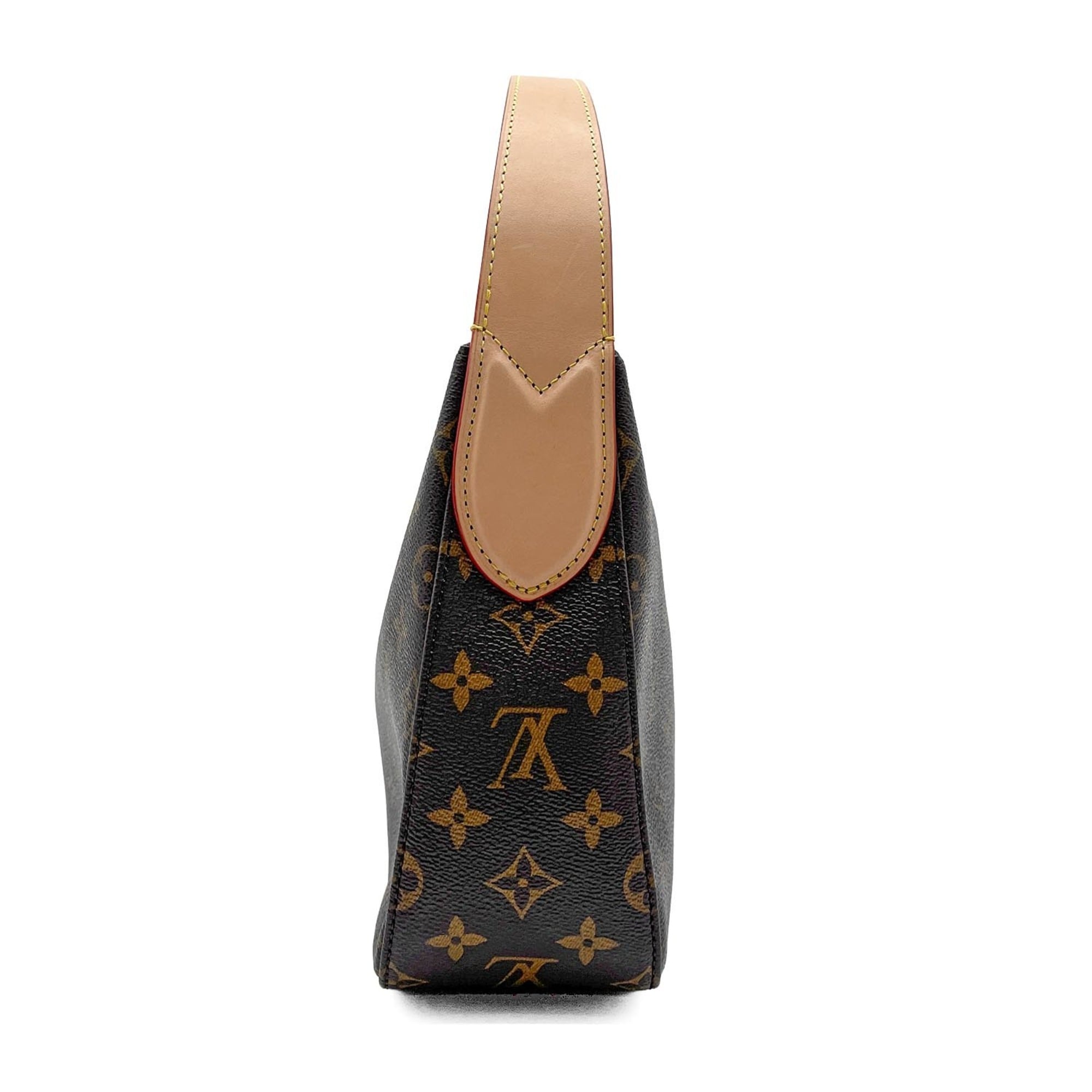 Louis Vuitton Beige Brown Pvc Leather Handbag (Pre-Owned)
