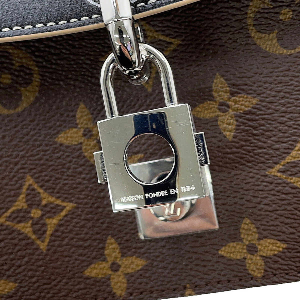 Louis Vuitton Monogram Black Noir Monogram Leather Handbag (Pre-Owned)