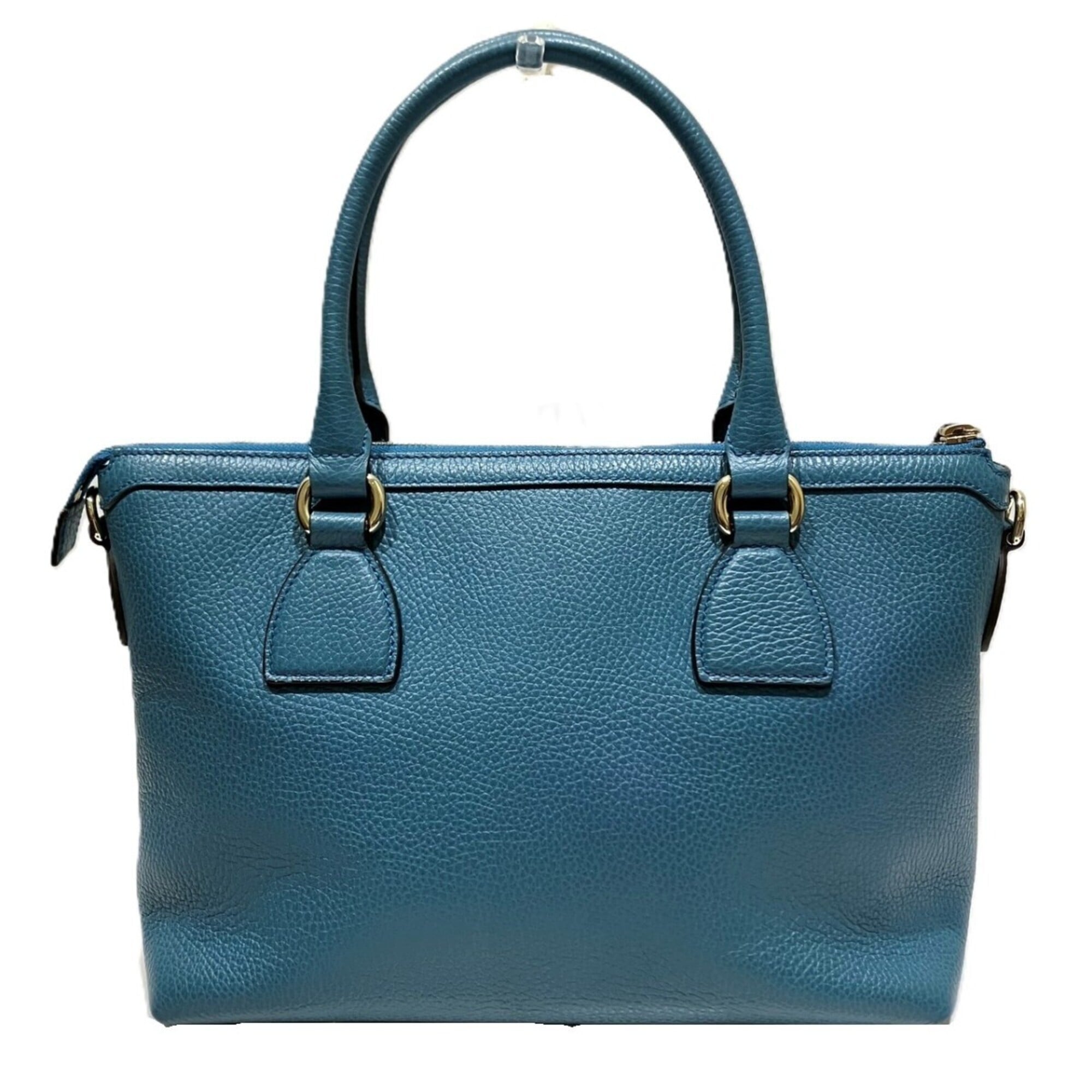 Gucci Blue Leather Handbag (Pre-Owned)
