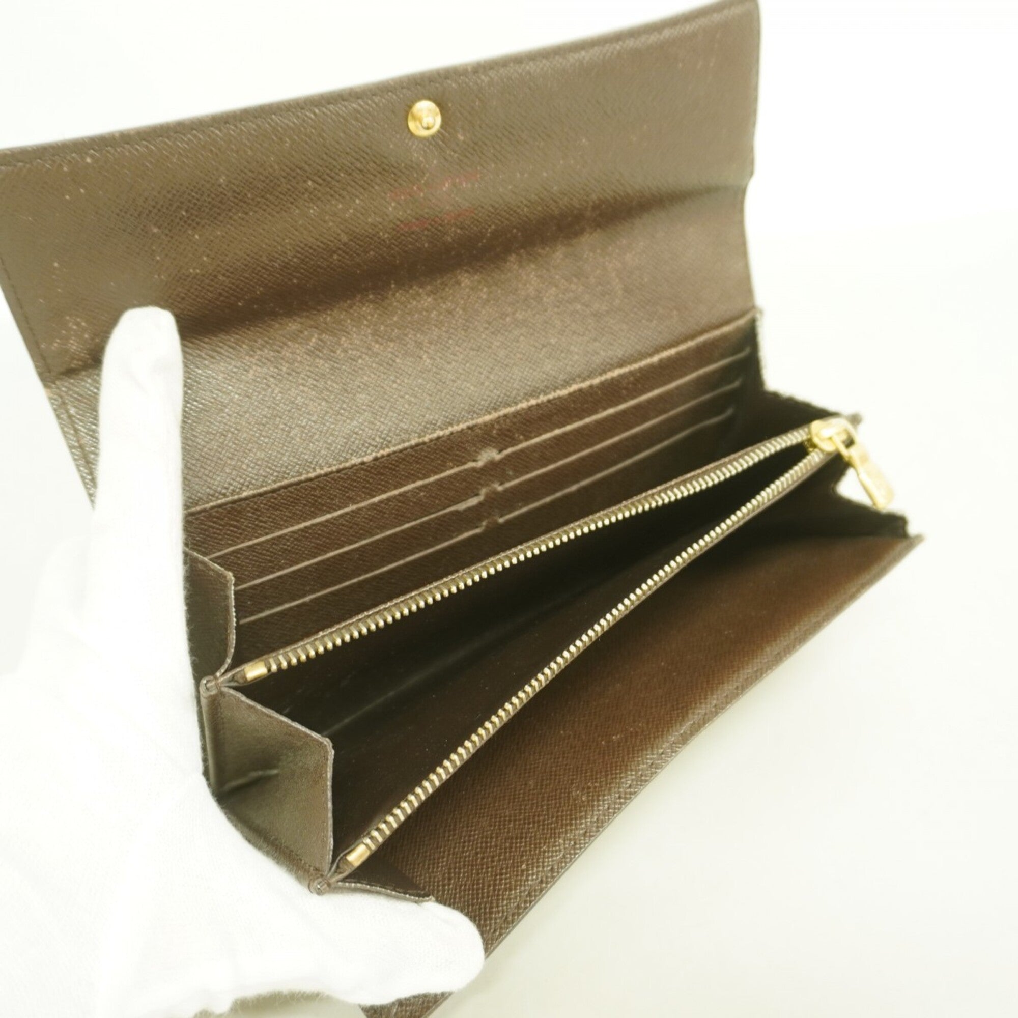 Louis Vuitton Ebene Long Wallet (Bi-Fold) (Pre-Owned)
