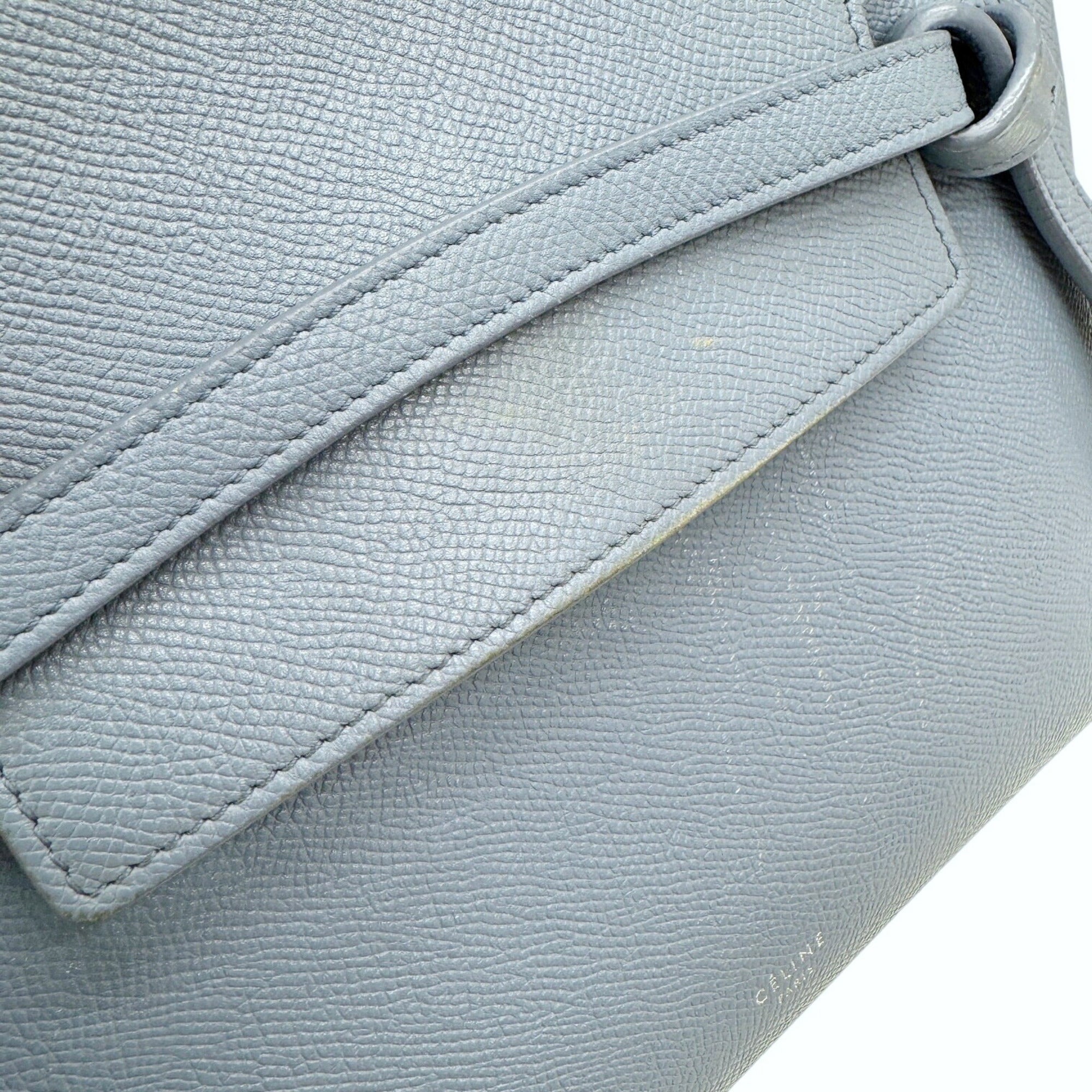 Celine Blue Leather Handbag Shoulder Bag (Pre-Owned)