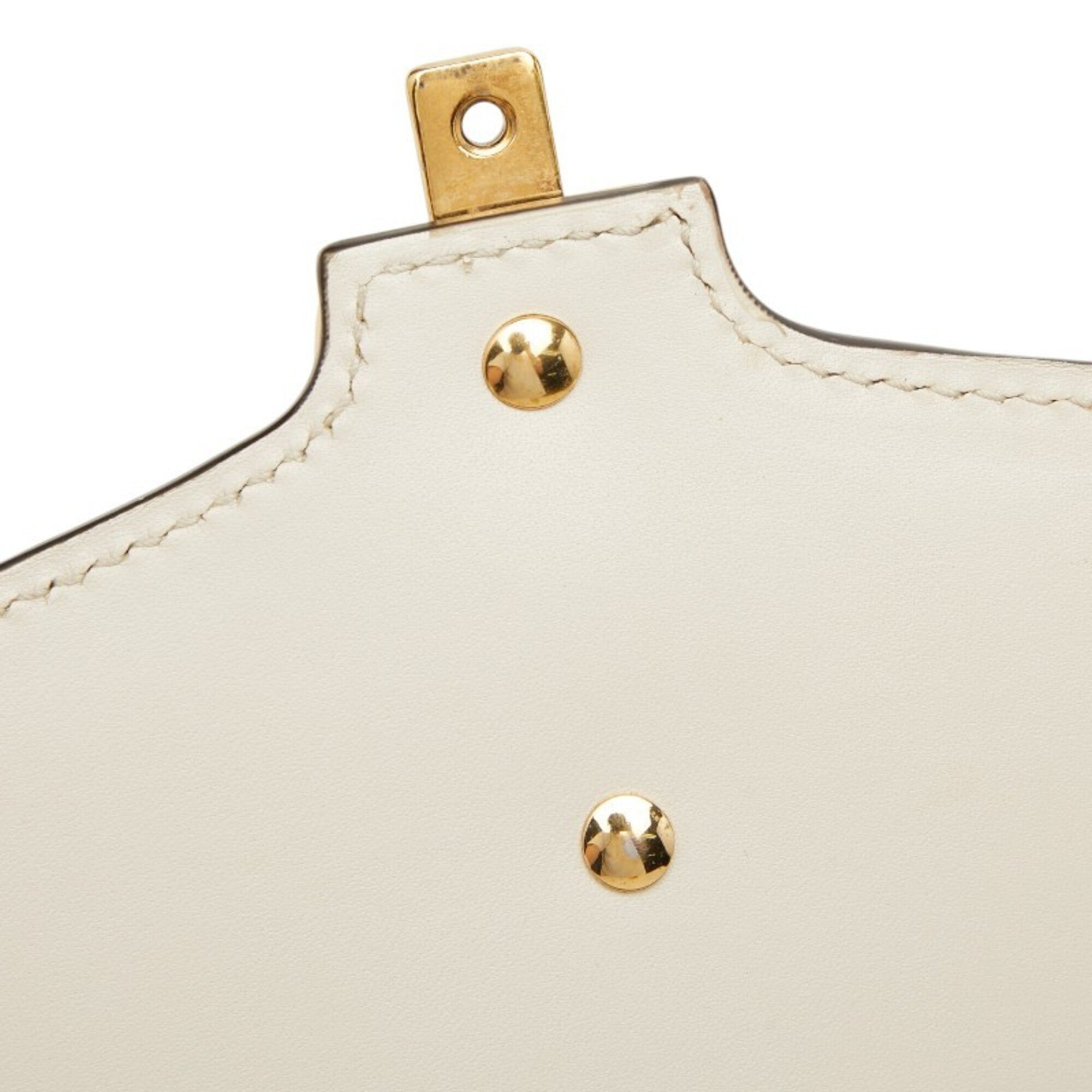 Gucci Ivory White Leather Handbag Shoulder Bag (Pre-Owned)