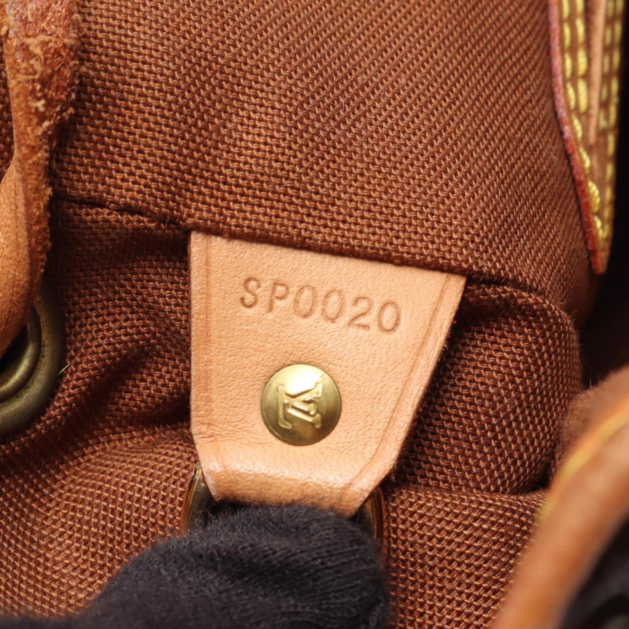 Louis Vuitton Brown Coated Canvas Pvc Monogram Leather Backpack Handbag (Pre-Owned)