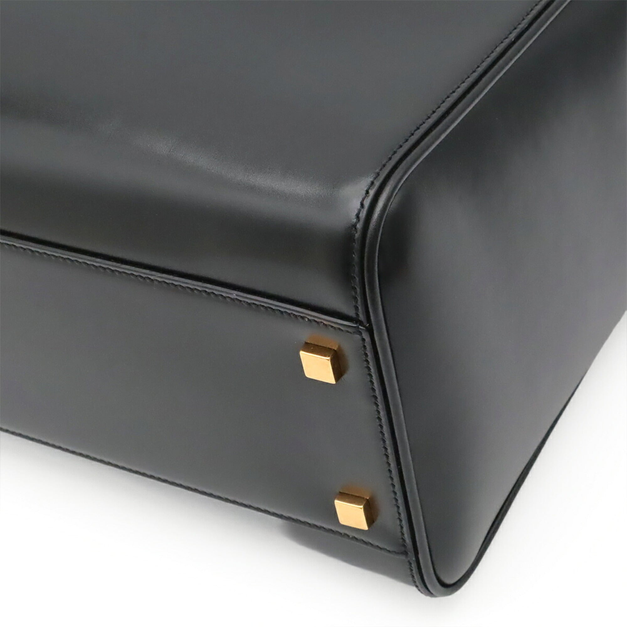 Yves Saint Laurent Black Leather Tote Bag (Pre-Owned)