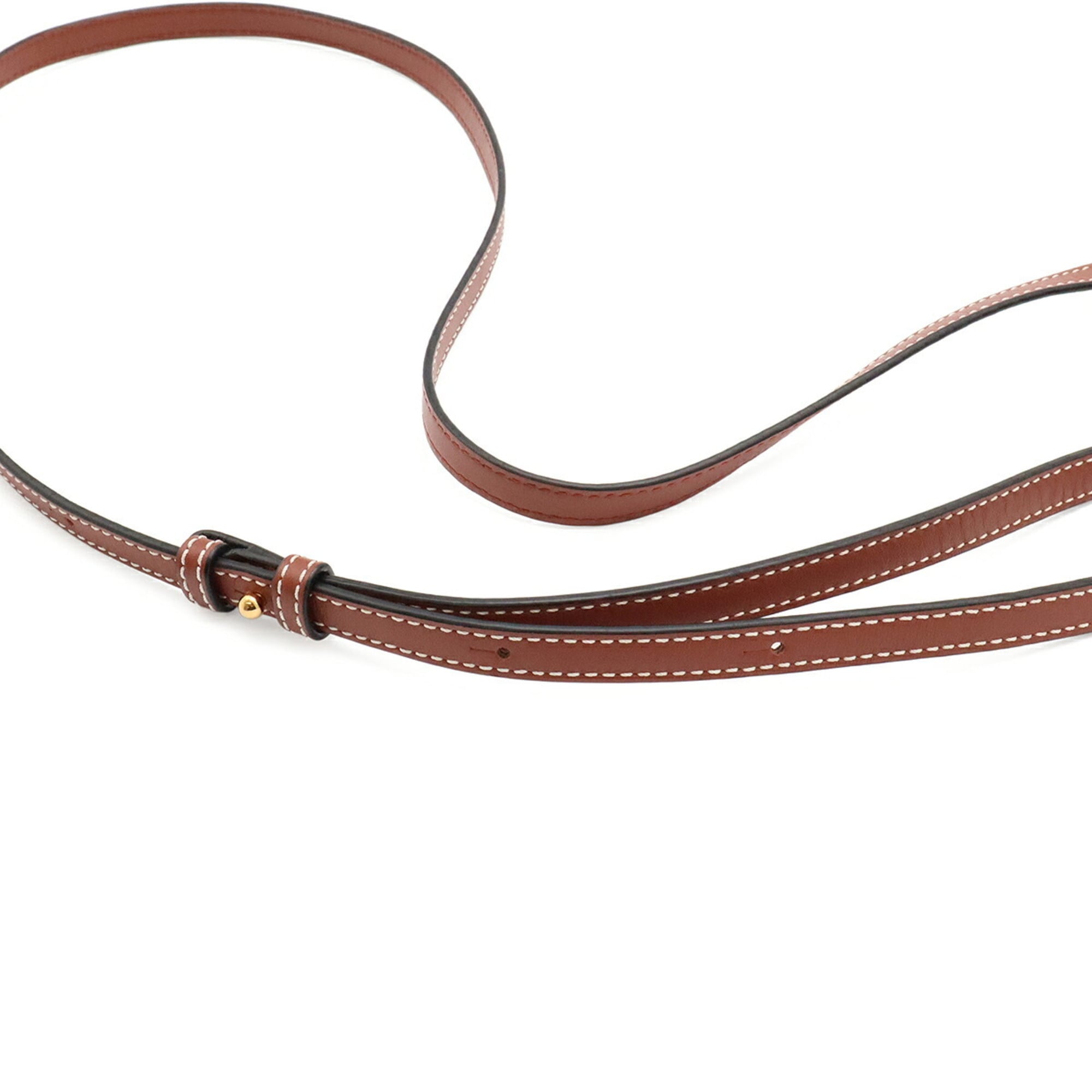 Loewe Brown Leather Pochette Pouch Shoulder Bag (Pre-Owned)