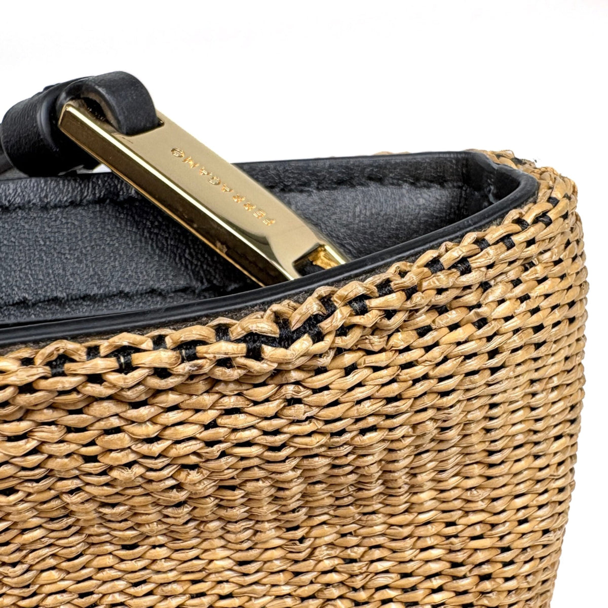 Salvatore Ferragamo Brown Fabric Leather Pouch (Pre-Owned)