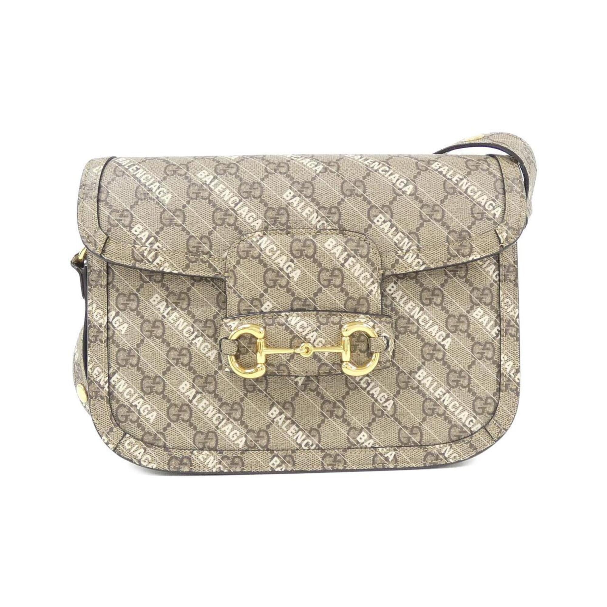 Gucci Beige Gg Supreme Canvas Shoulder Bag (Pre-Owned)