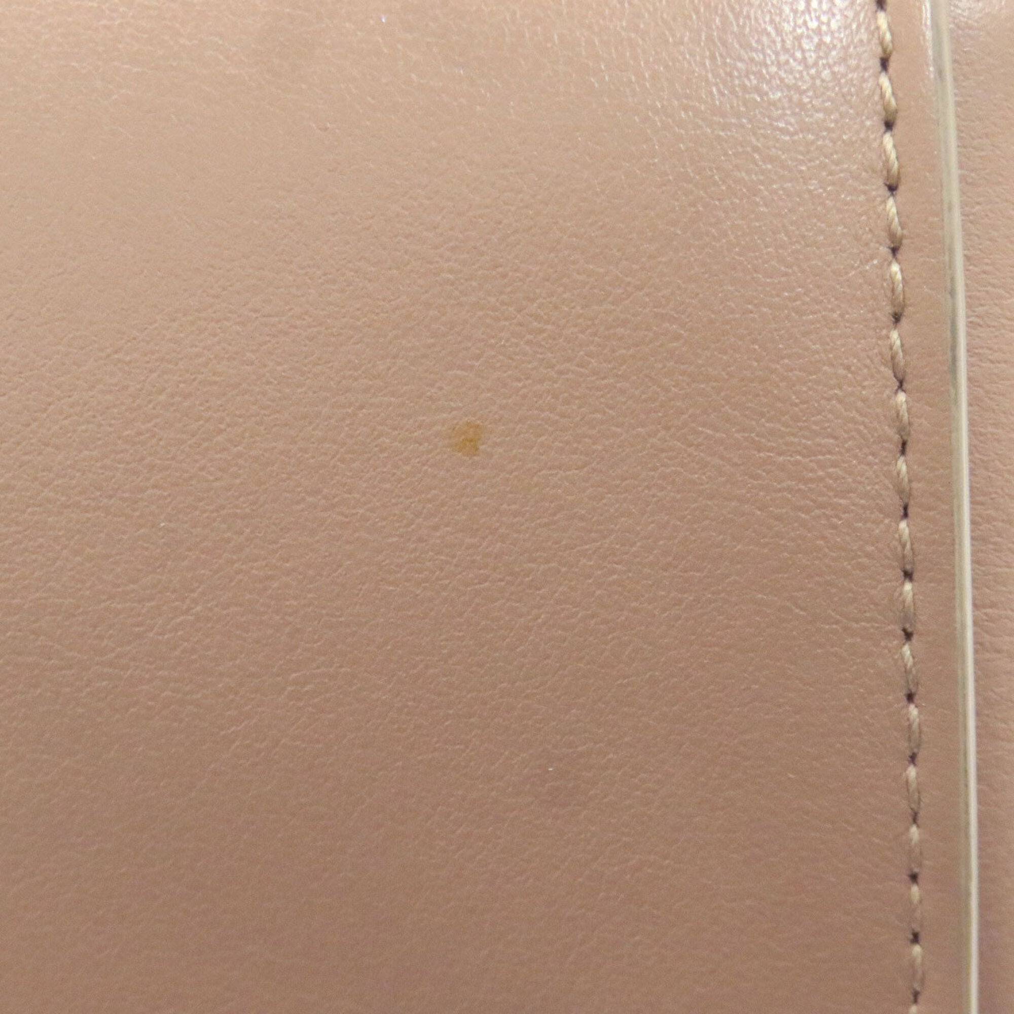 Bvlgari Pink Beige Leather Handbag (Pre-Owned)