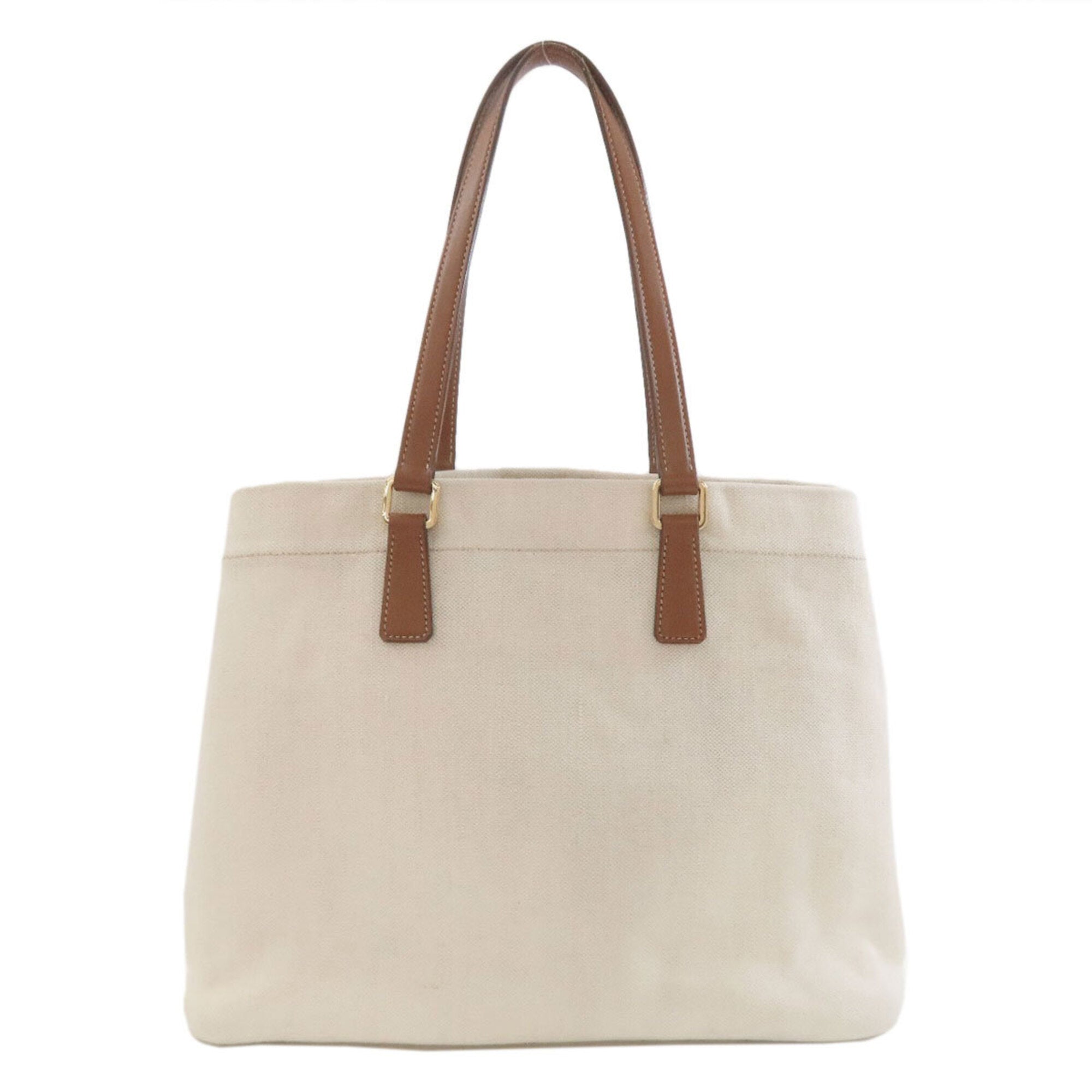 Prada White Canvas Tote Bag (Pre-Owned)