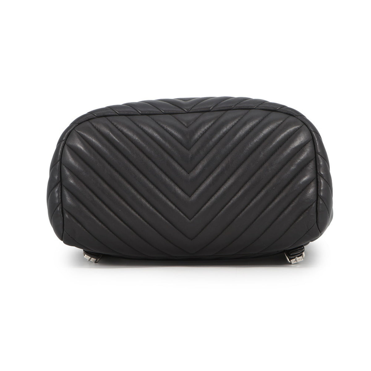 Chanel Black Leather Backpack Handbag (Pre-Owned)