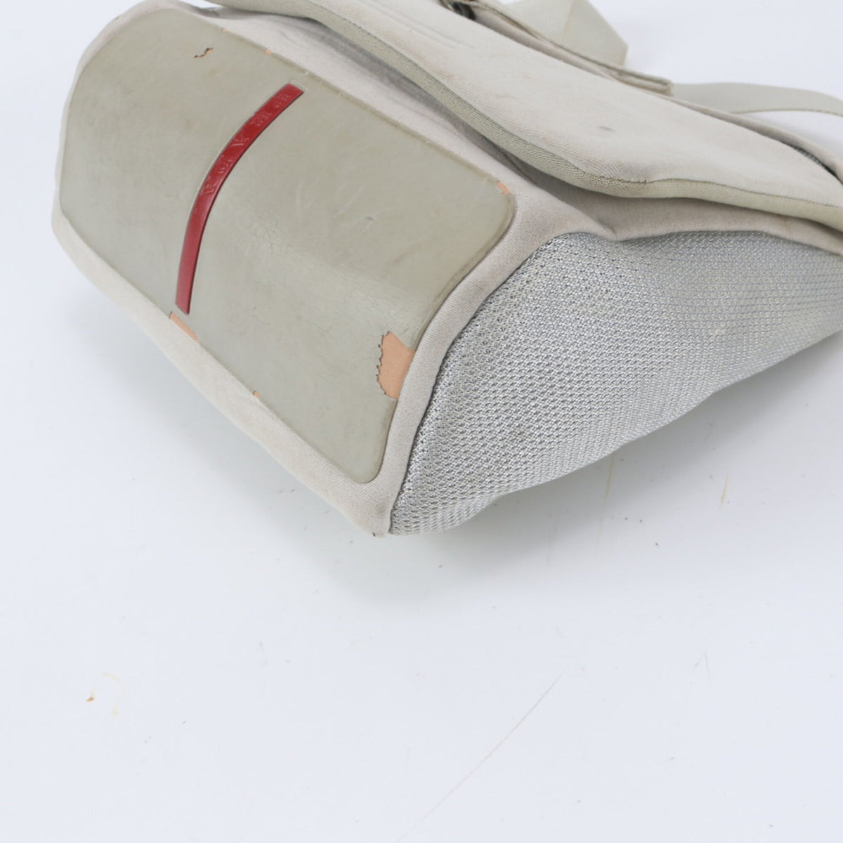 Prada Beige Messenger Bag Shoulder Bag (Pre-Owned)