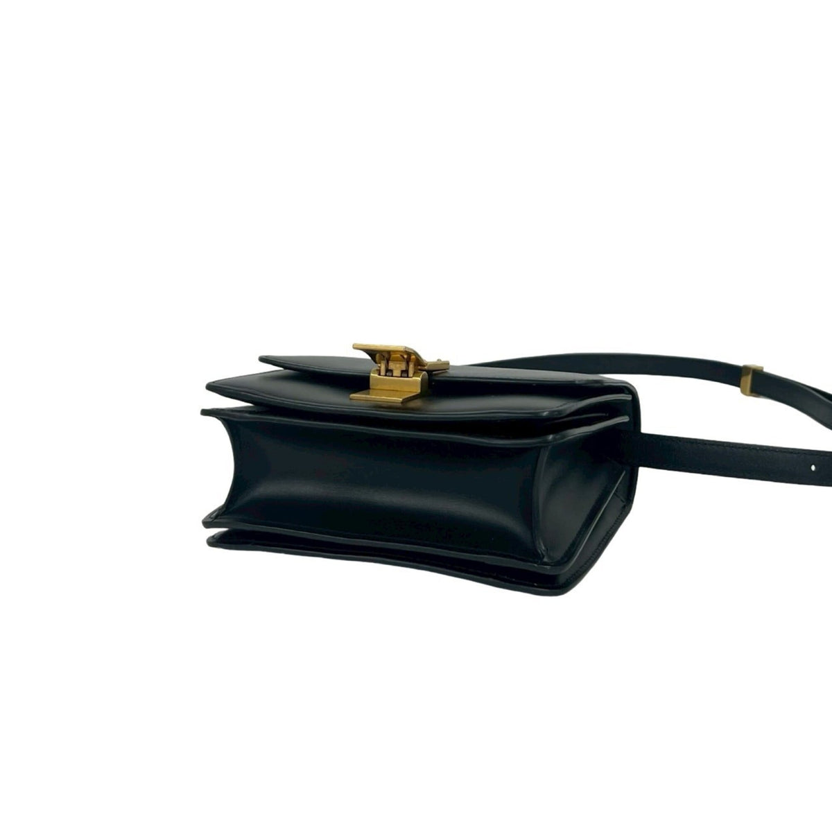 Celine Black Leather Pochette Shoulder Bag (Pre-Owned)