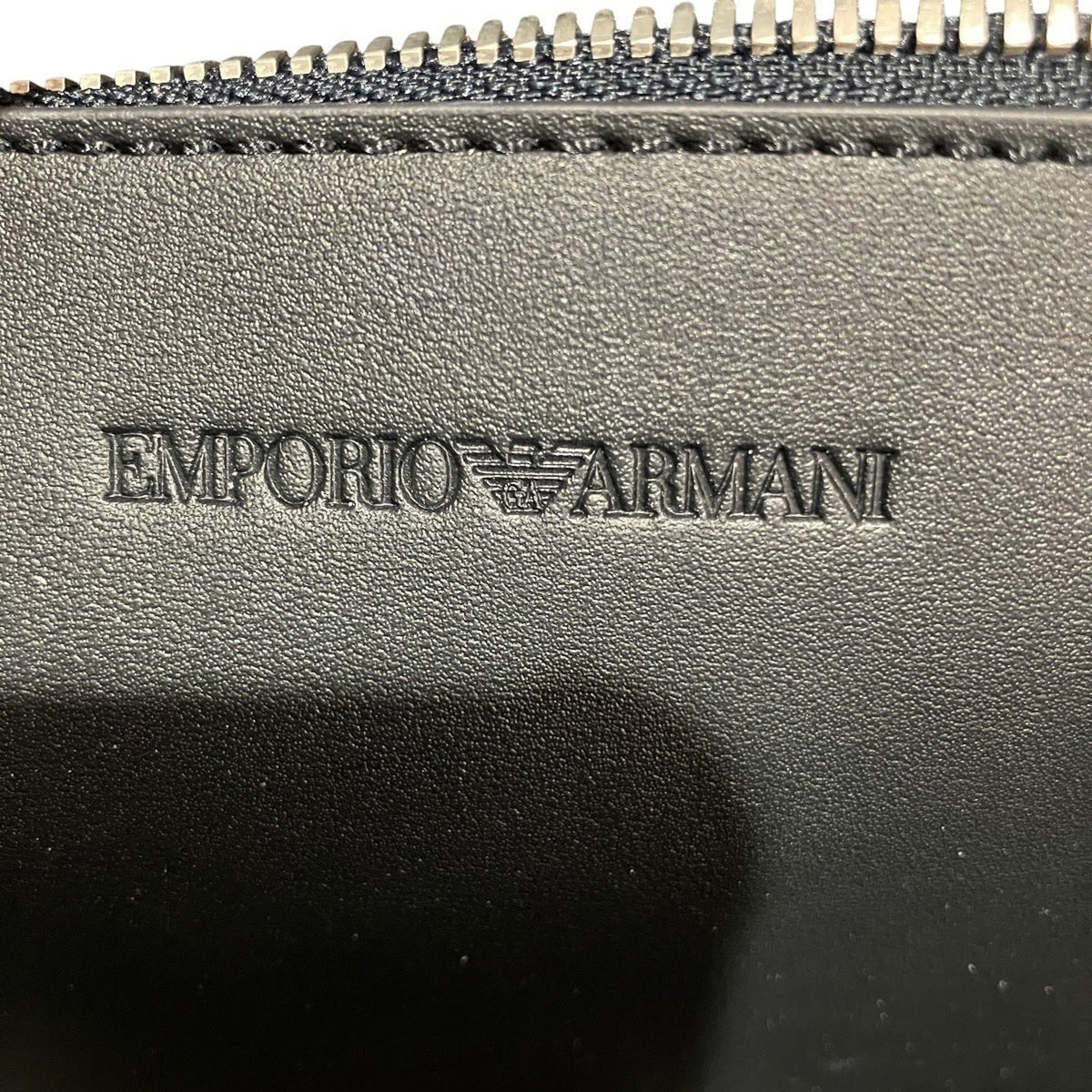 Emporio Armani Navy Canvas Shoulder Bag (Pre-Owned)